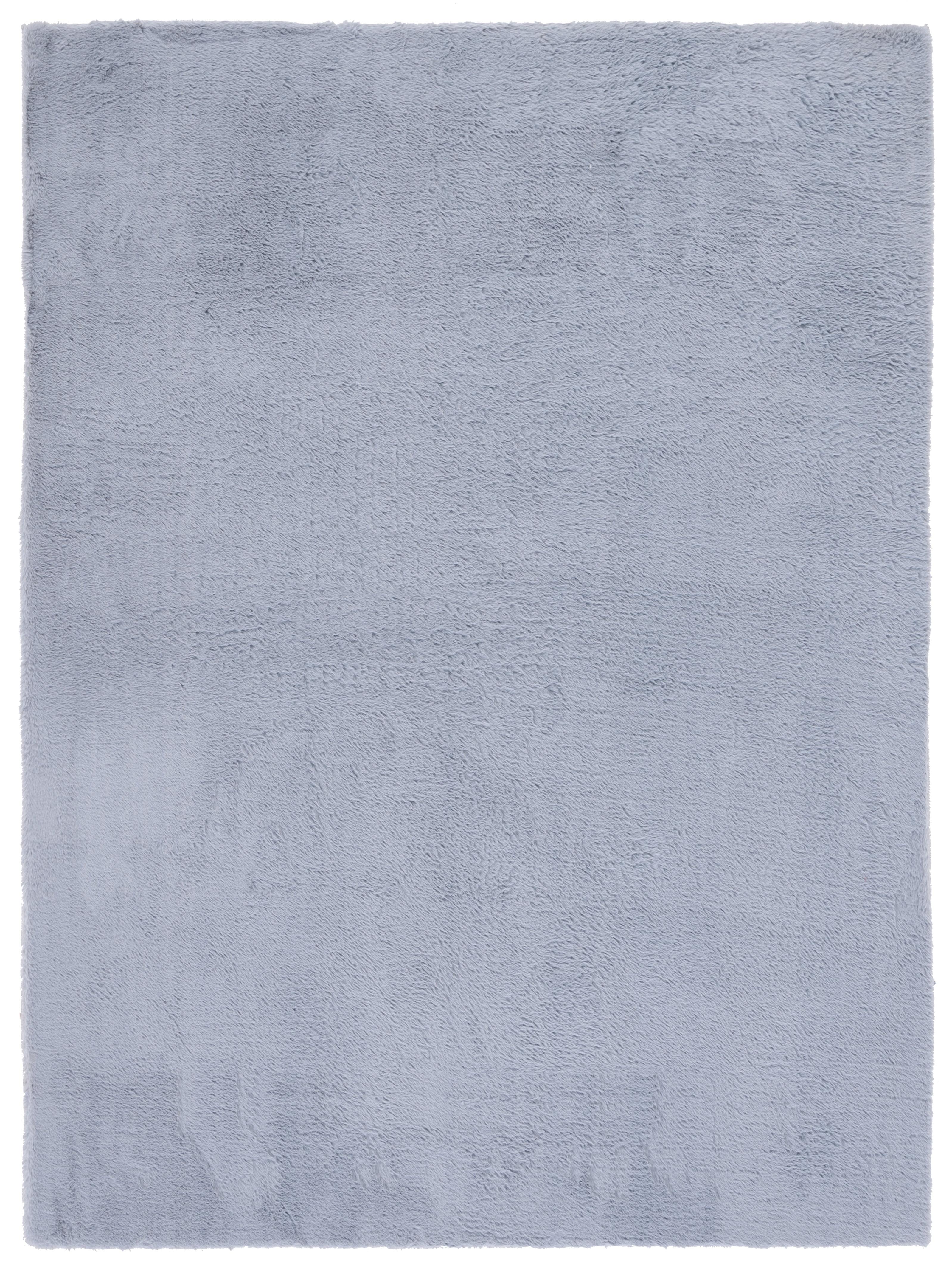 Faux Rabbit Fur FRF500 Power Loomed Machine Washable Indoor Area Rug - Light Grey - 6'x9' - Safavieh