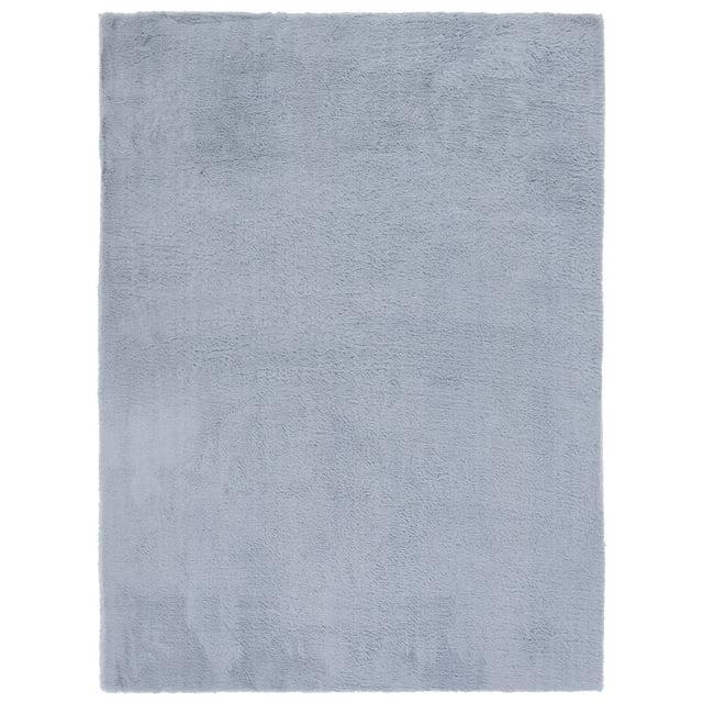 Faux Rabbit Fur FRF500 Power Loomed Machine Washable Indoor Area Rug - Light Grey - 6'x9' - Safavieh