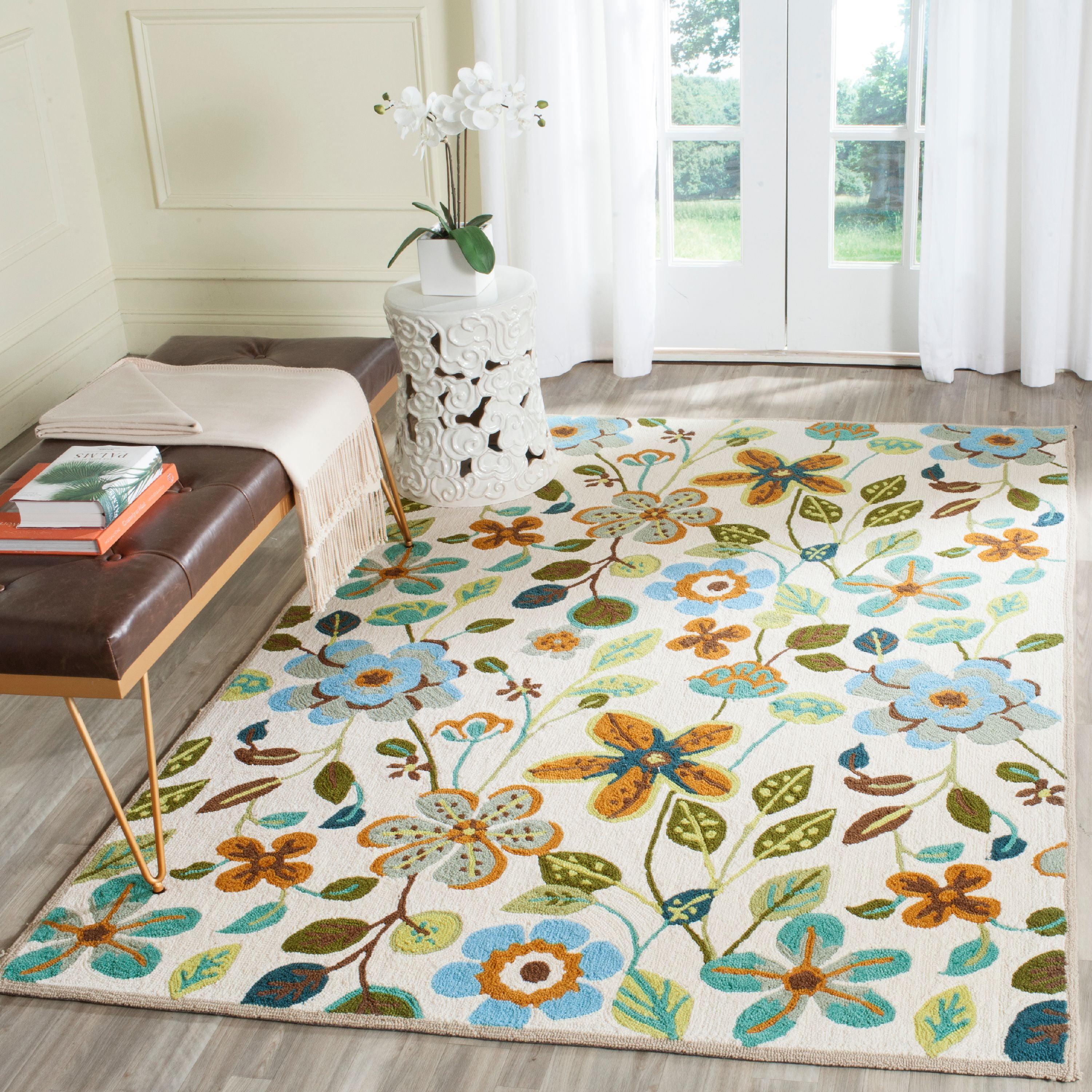 Four Seasons FRS429 Hand Hooked Area Rug  - Safavieh