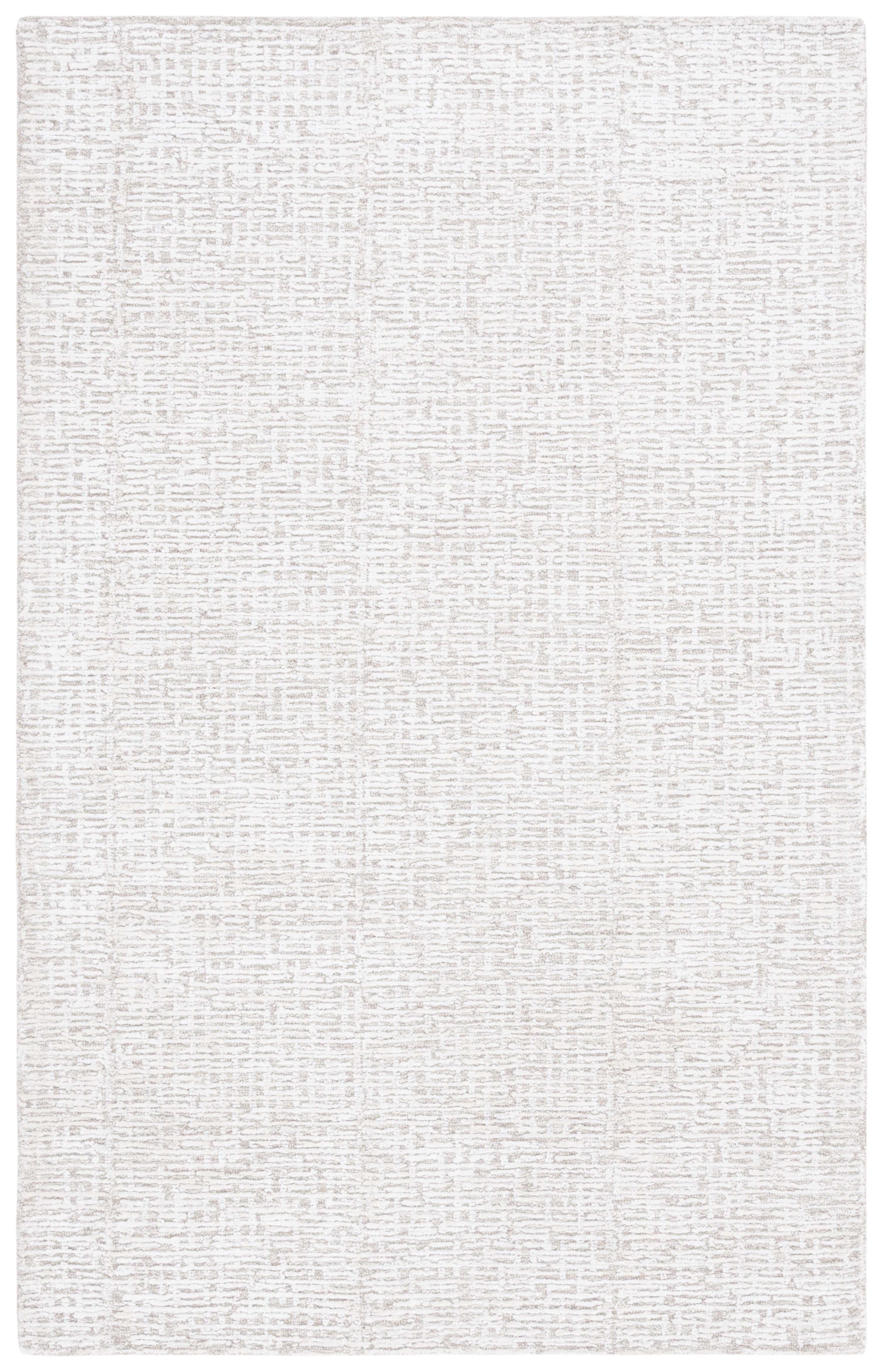 Natural Ivory 8' x 10' Hand-Tufted Wool and Viscose Rug