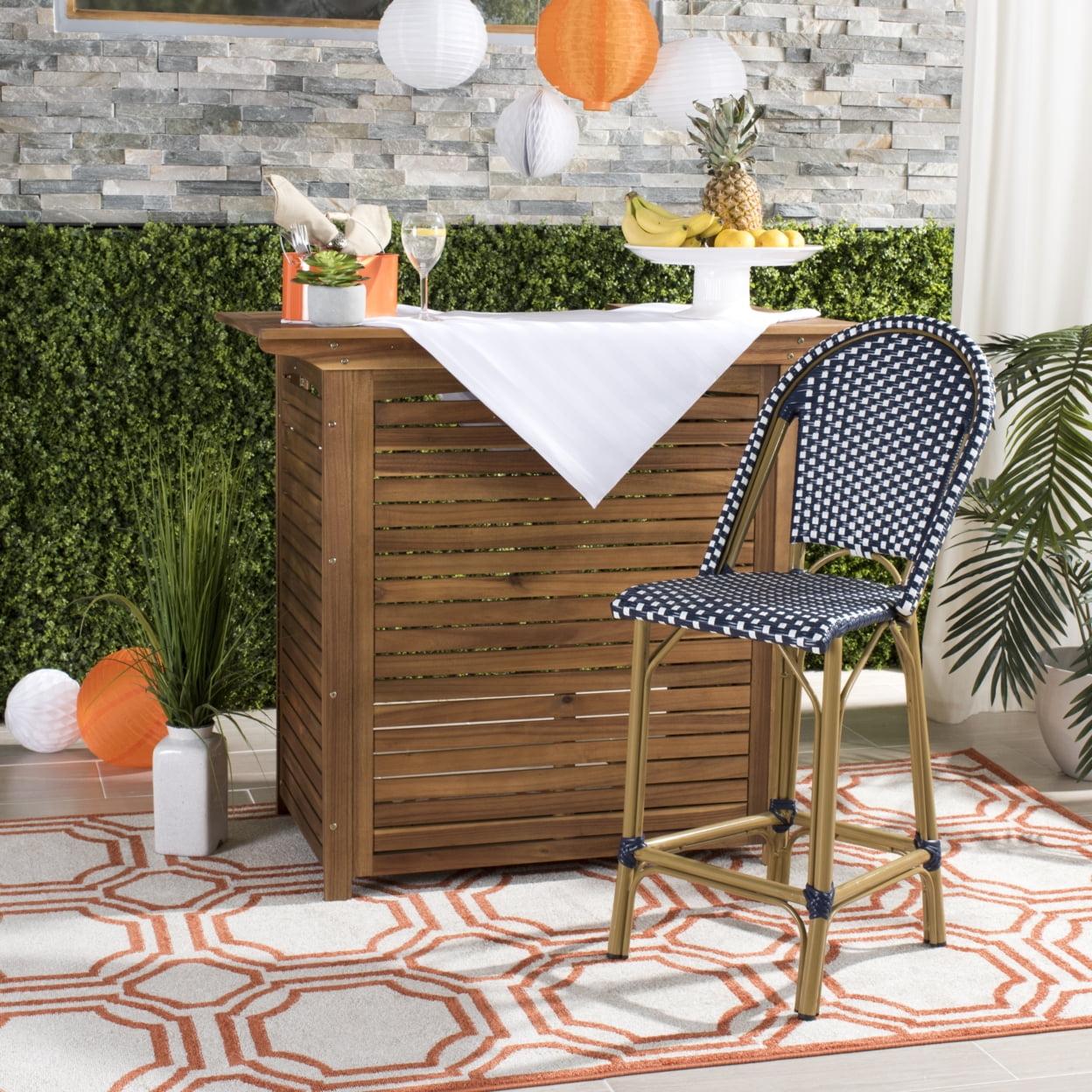 Gresley Indoor Outdoor  French Bistro Counter Stool  - Safavieh