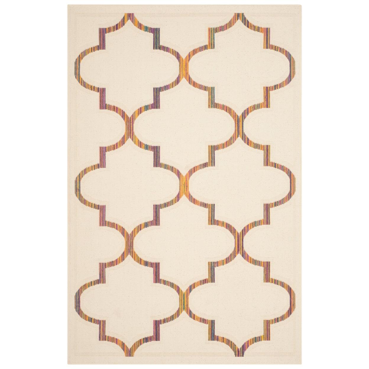 Multicolor Synthetic Rectangular Kids' Easy Care Rug