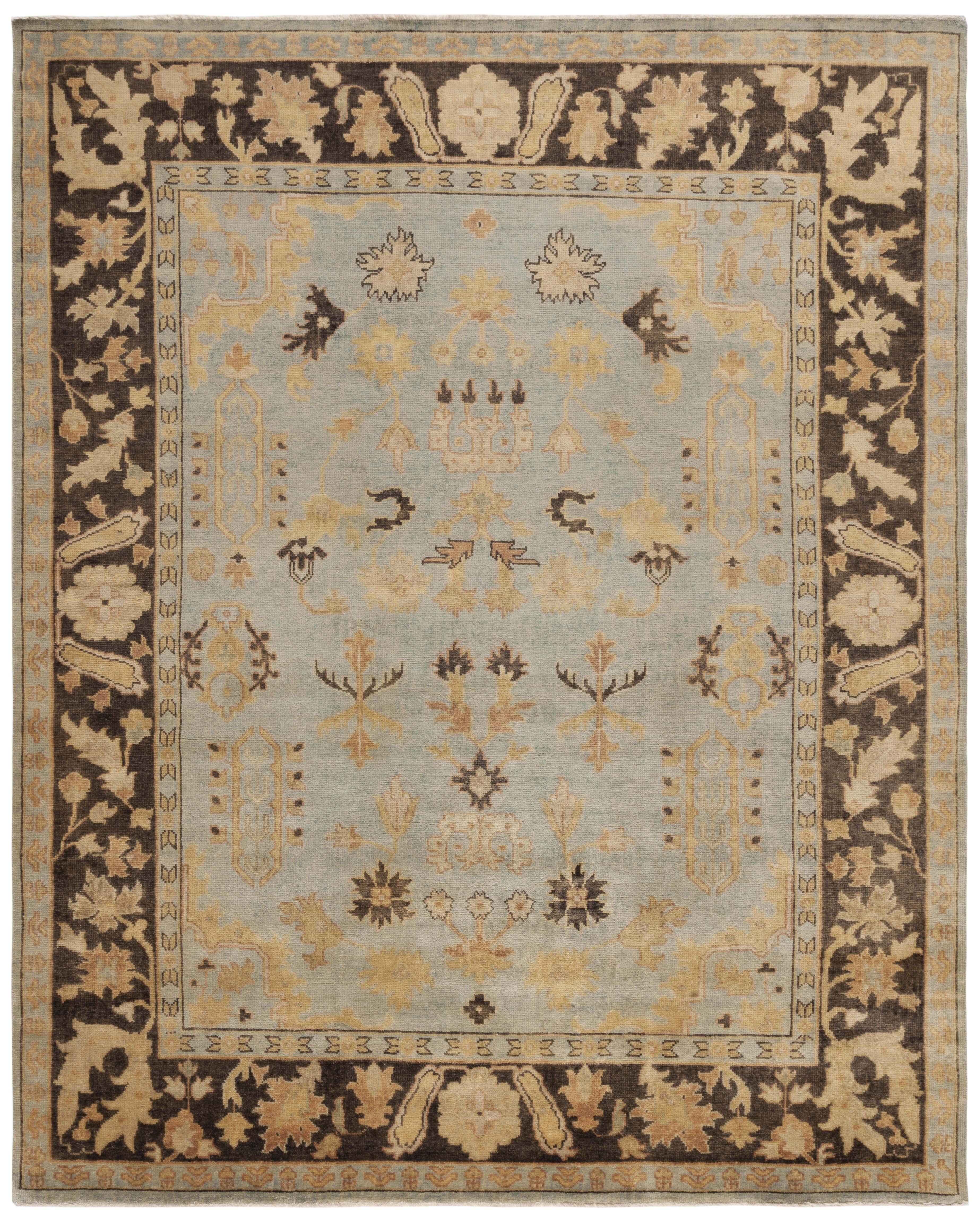Oushak Hand Knotted Wool Oriental Rug