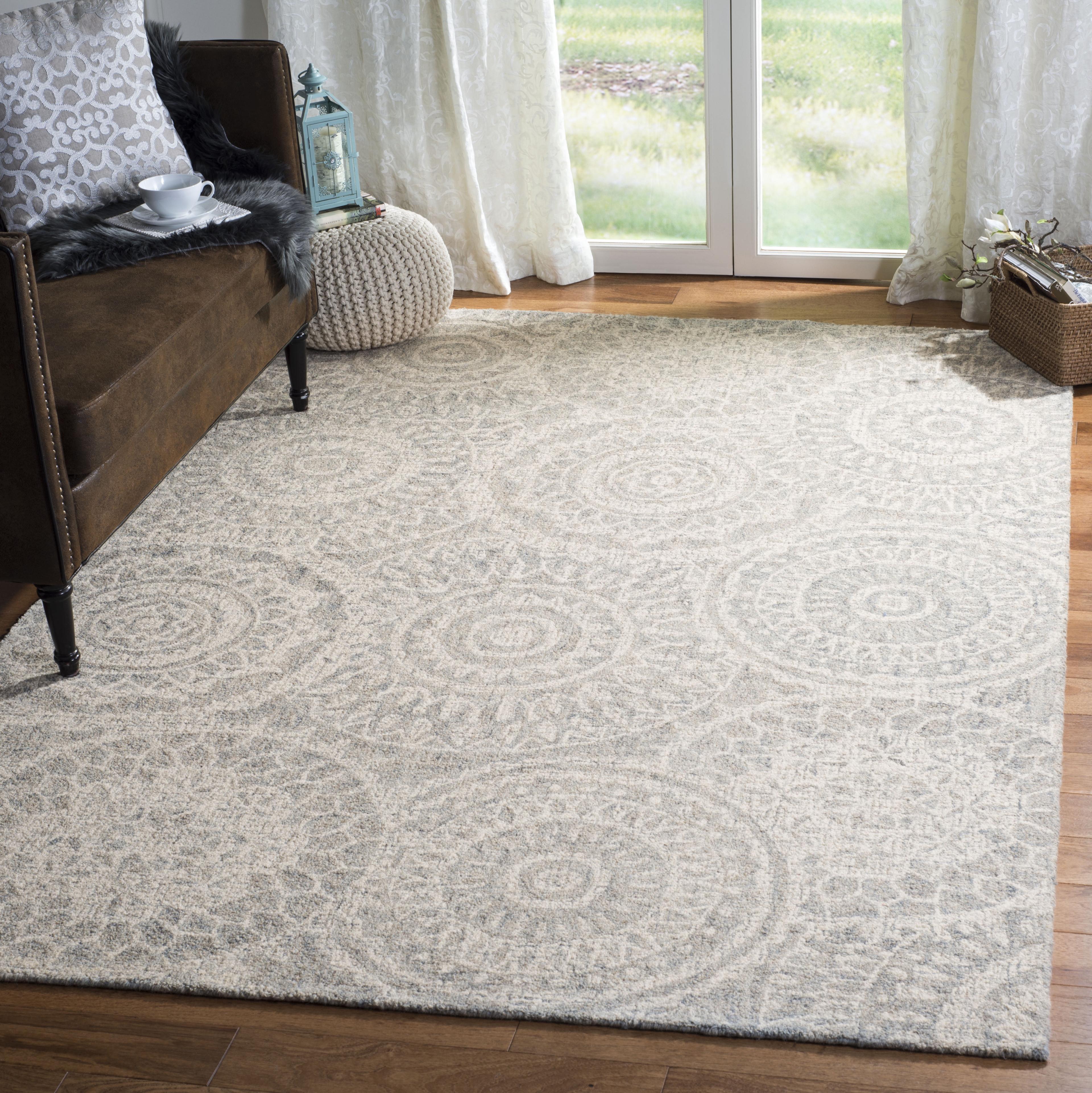 Salerna Hand Tufted Wool Abstract Rug