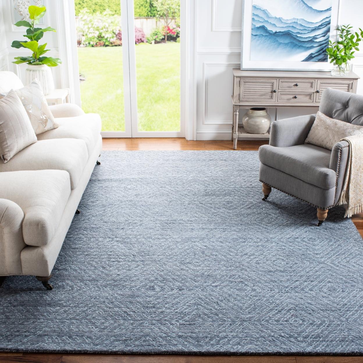 George Oliver Abstract Hand Tufted Performance Geometric Rug