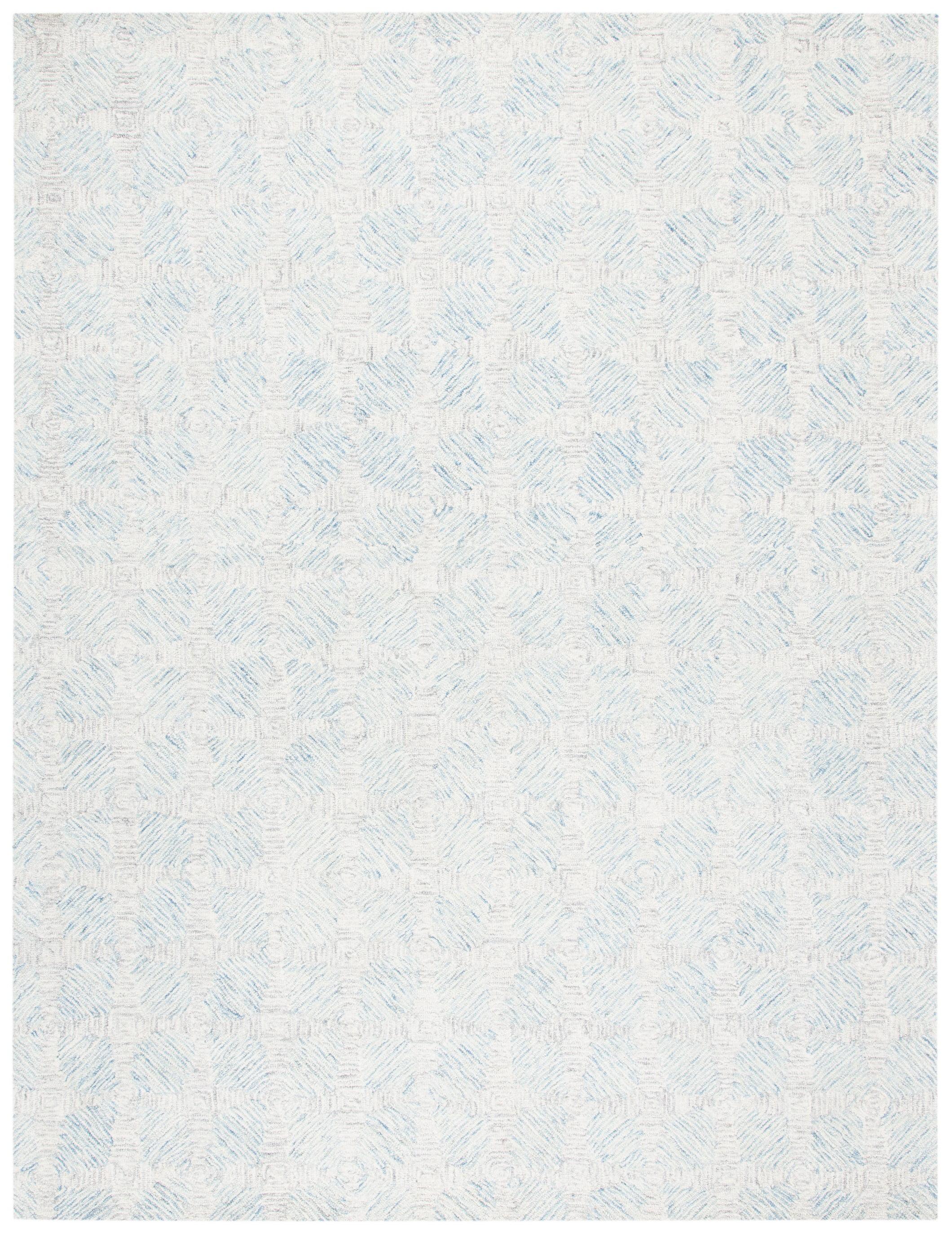 Safavieh  Handmade Abstract Stevana Modern Wool Rug 9' x 12' 9' x 12' Indoor, Handmade Living Room, Bedroom, Dining Room Rectangle