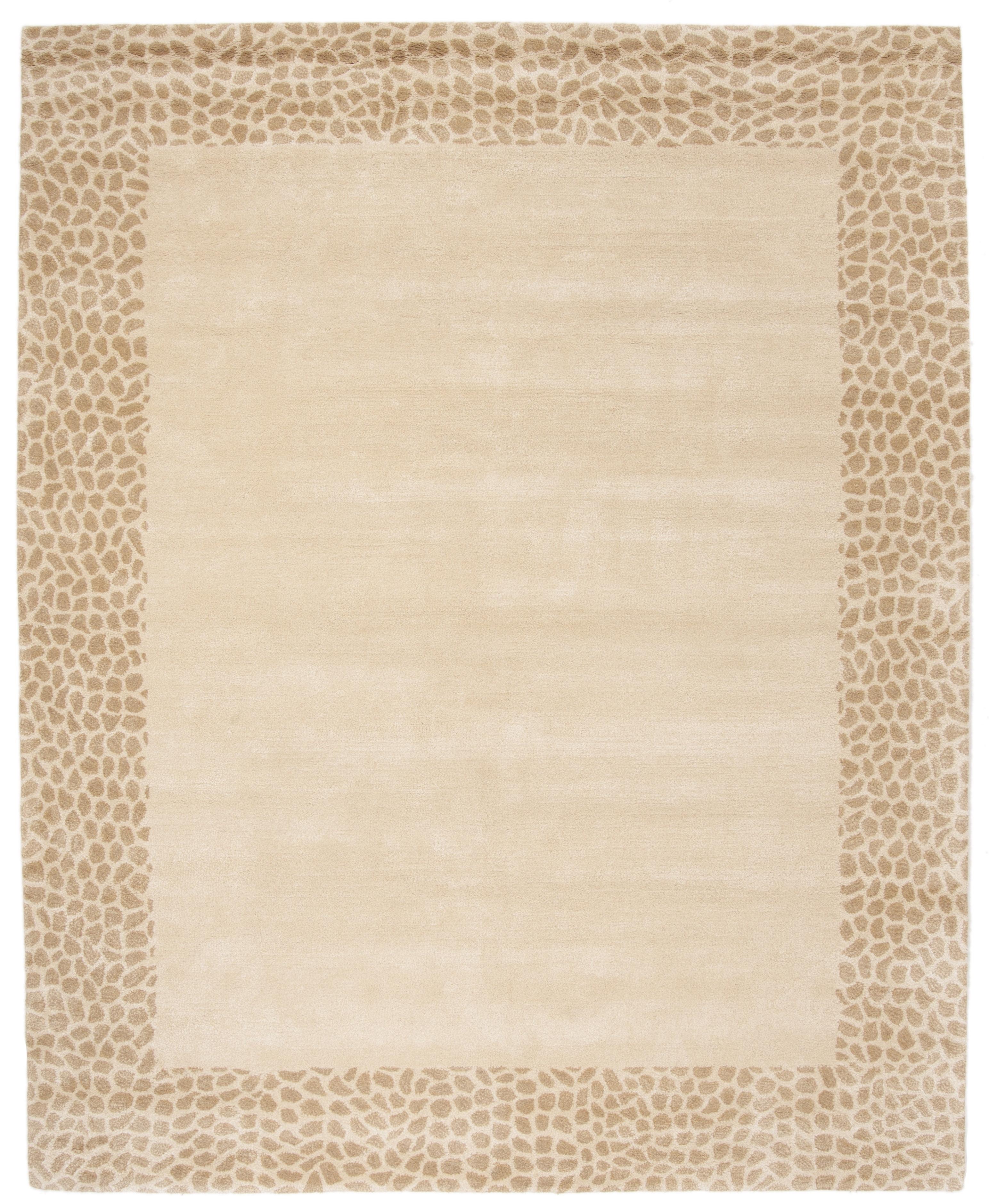 SAFAVIEH Soho Chandler Geometric Area Rug, Beige/Dark Beige, 7'6" x 9'6"