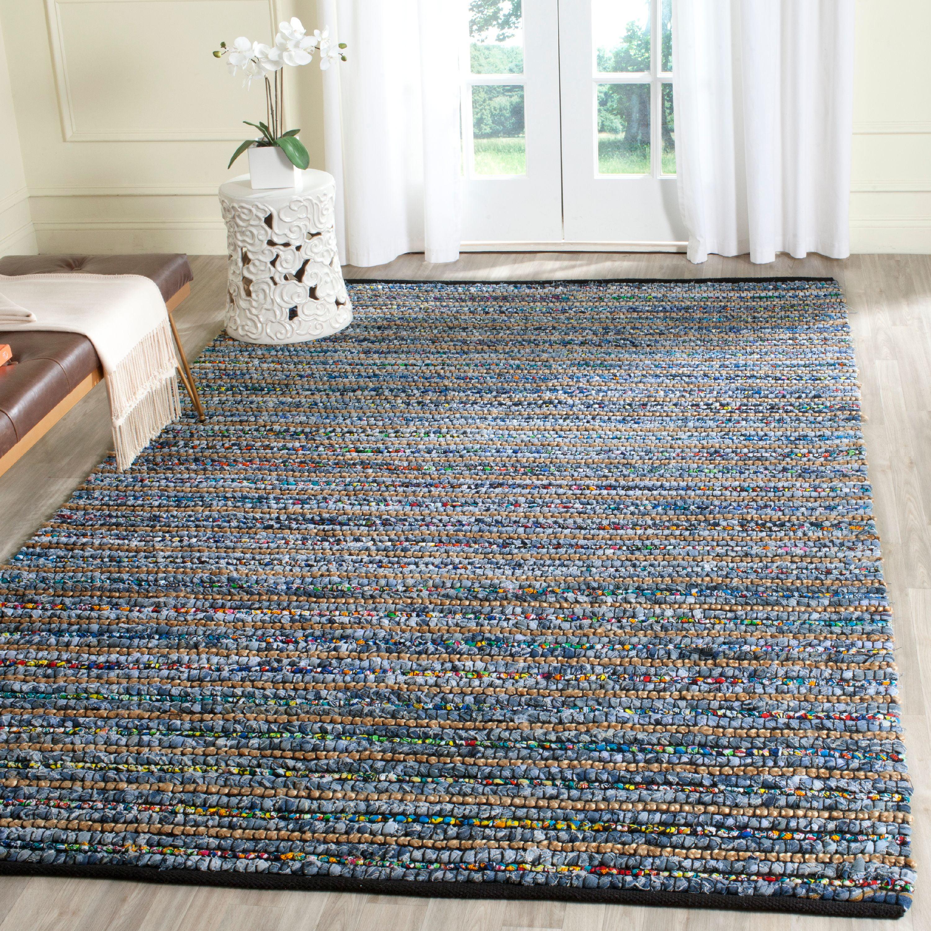 Cape Cod CAP364 Hand Woven Area Rug - Multi/Natural - 4'x6' - Safavieh.