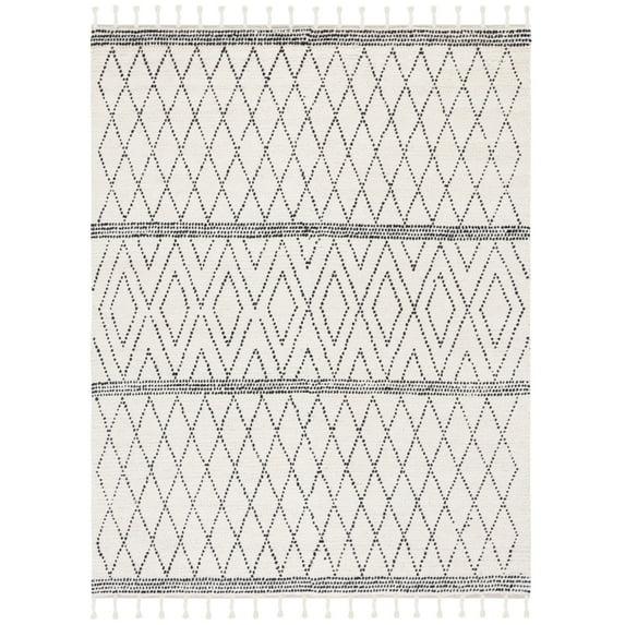 Casablanca CSB491 Hand Woven Area Rug - Ivory/Black - 8'x10' - Safavieh.