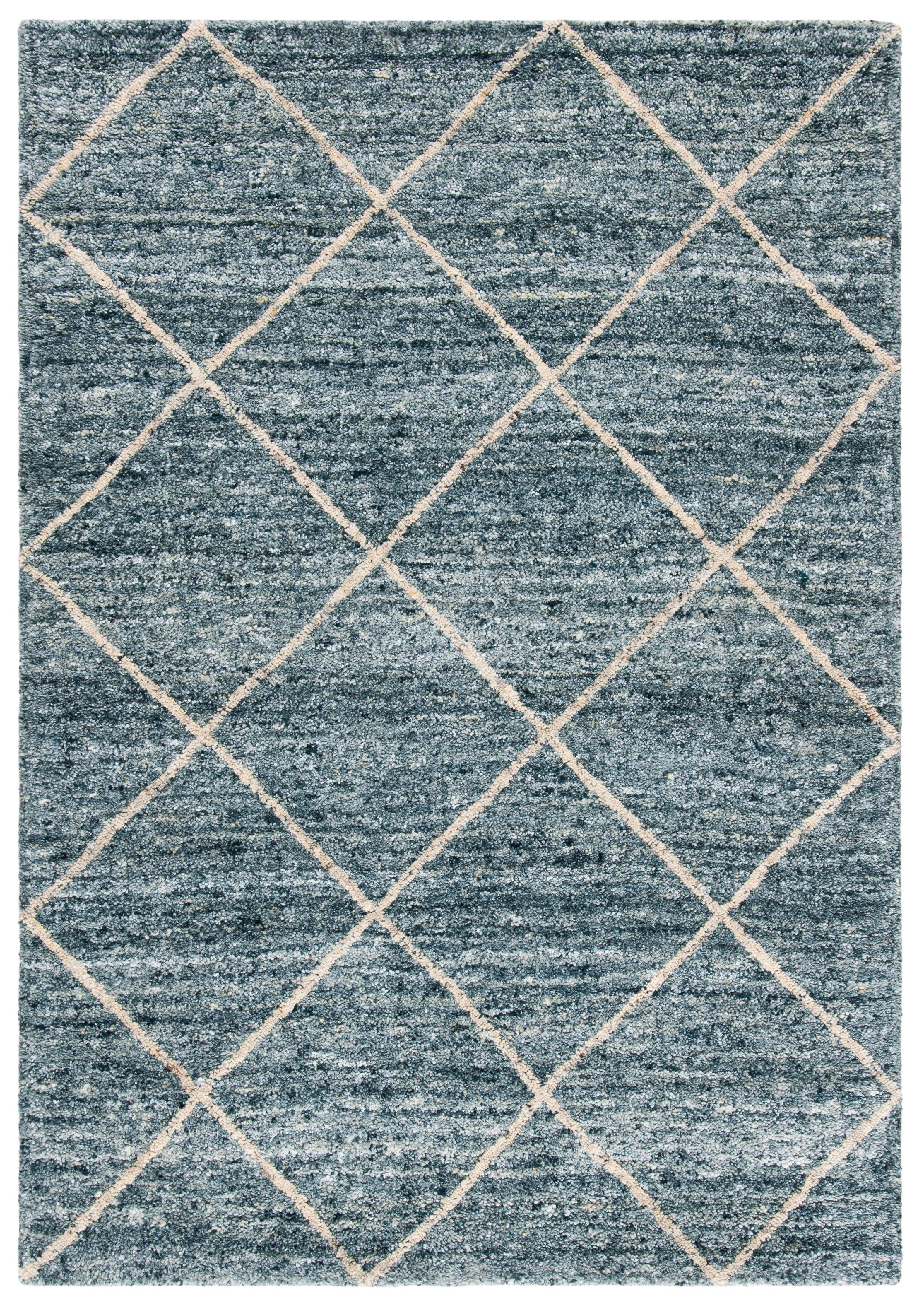 Himalaya HIM423 Handmade Area Rug - 4'x6' - Blue/Gold - Safavieh
