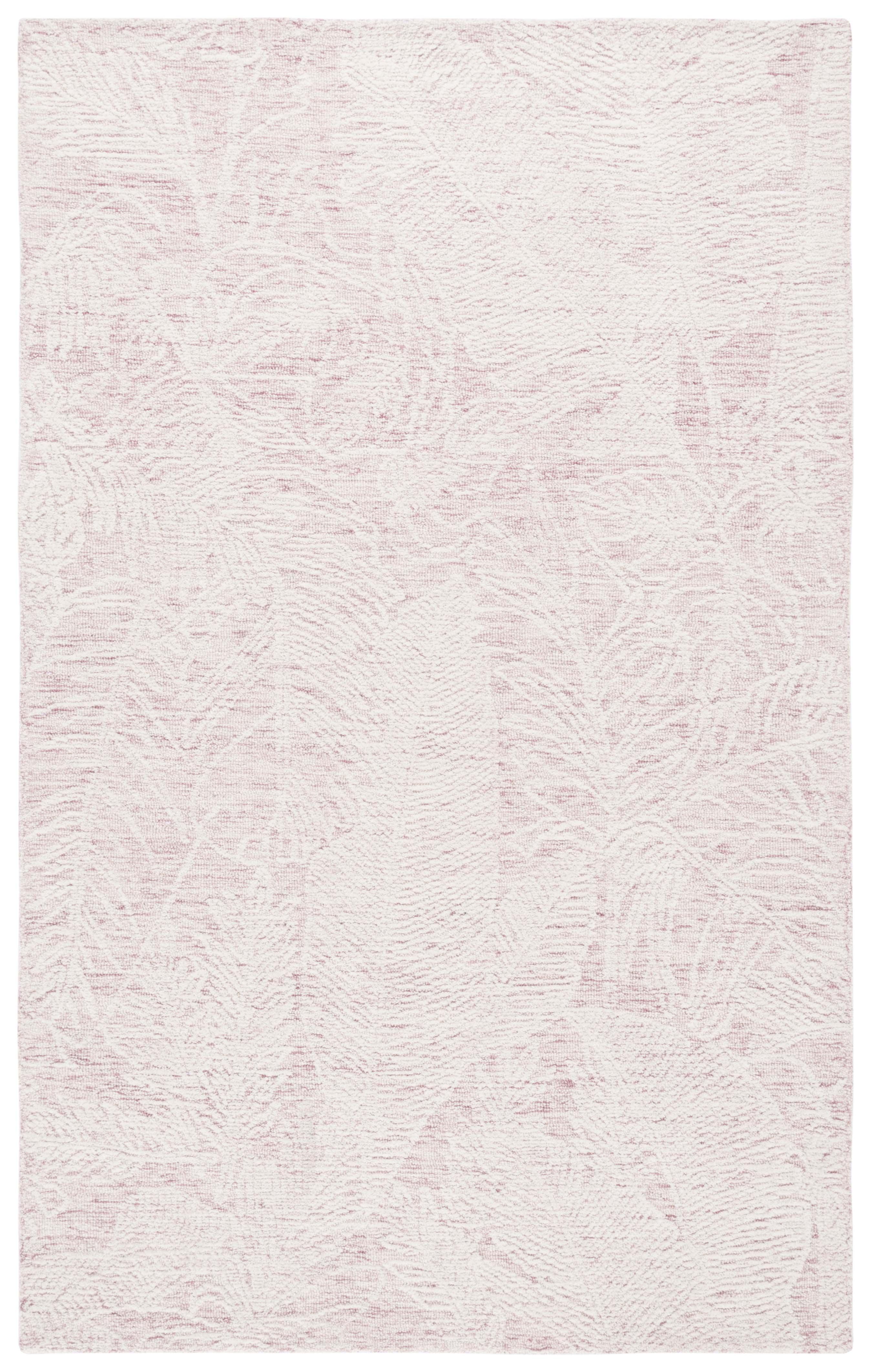 SAFAVIEH Metro Hartley Leaves Area Rug, Pink/Ivory, 3' x 5'