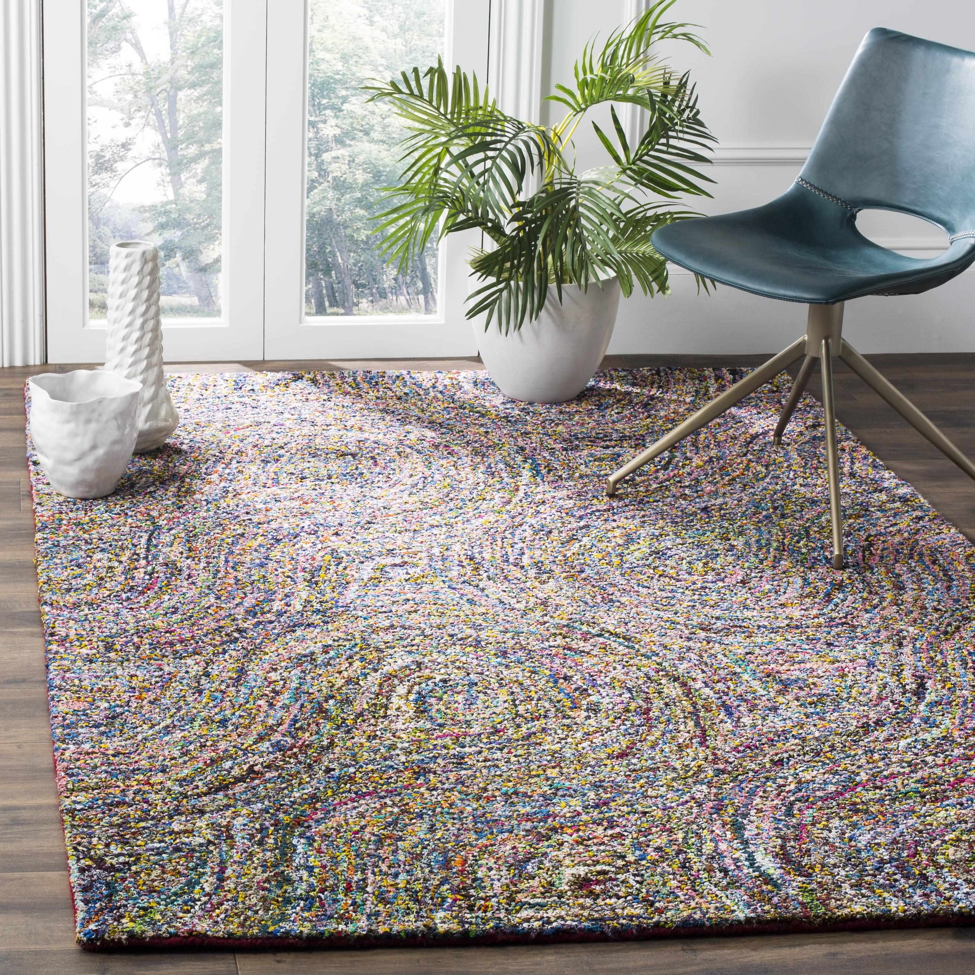 Nantucket NAN517 Hand Tufted Area Rug - Multi - 4'x4' - Safavieh.