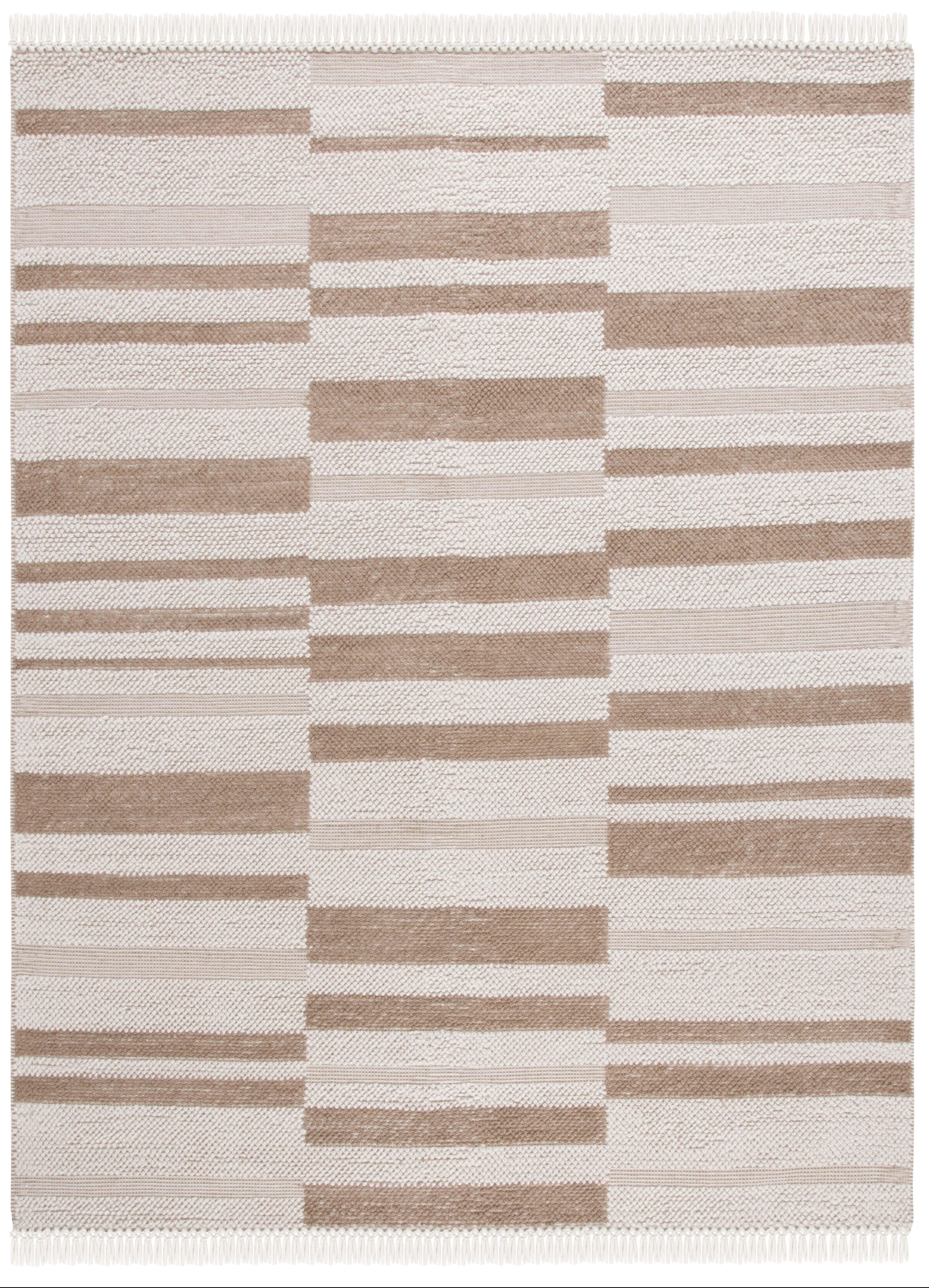 Natura NAT225 Power Loomed Area Rug - Ivory/Light Brown - 8'x10' - Safavieh.