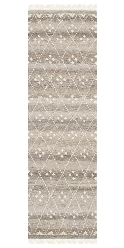 Natural Kilim NKM316 Hand Woven Runner Rug - Natural/Ivory - 2'3"x8' - Safavieh.