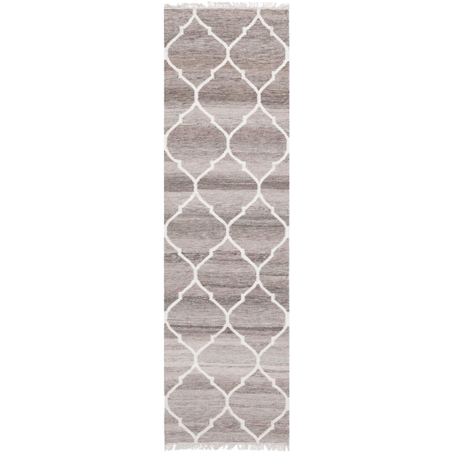 House of Hampton® Towles Natural Hand Woven 60% Wool, 20% Viscose, And 20% Cotton Geometric Rug
