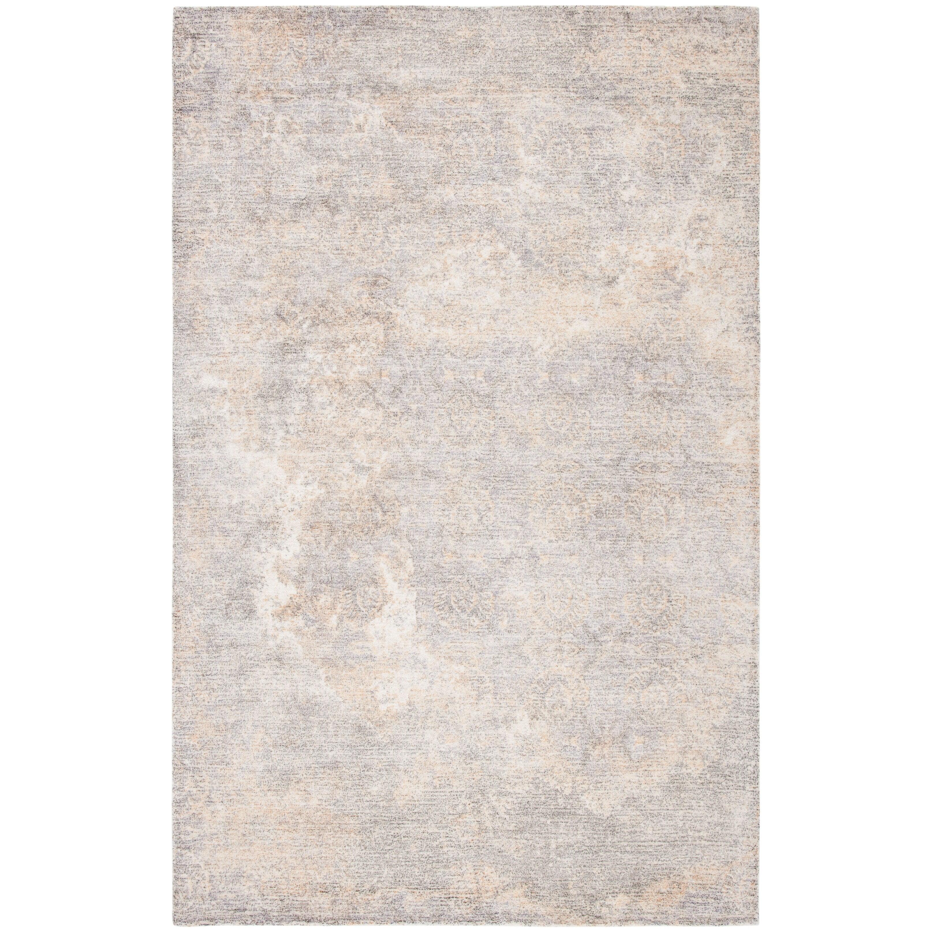 Restoration Vintage RVT111 Hand Tufted Indoor Area Rug - 6'x6' - Gold/Ivory - Safavieh