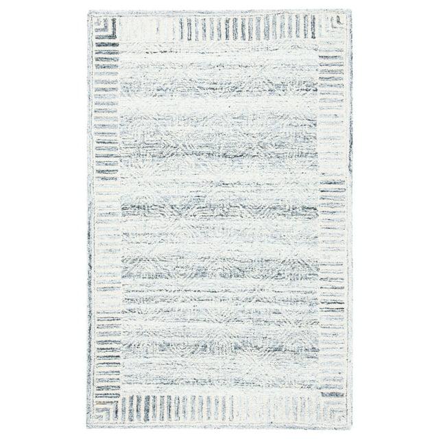 Roslyn ROS804 Hand Tufted Area Rug - Grey/Ivory - 3'x5' - Safavieh.