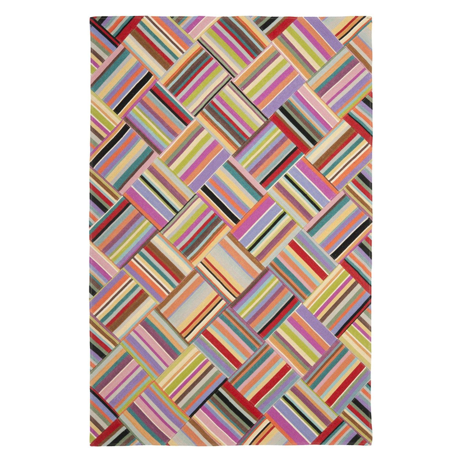 Straw Patch Multicolor Geometric Wool 6' x 9' Rug