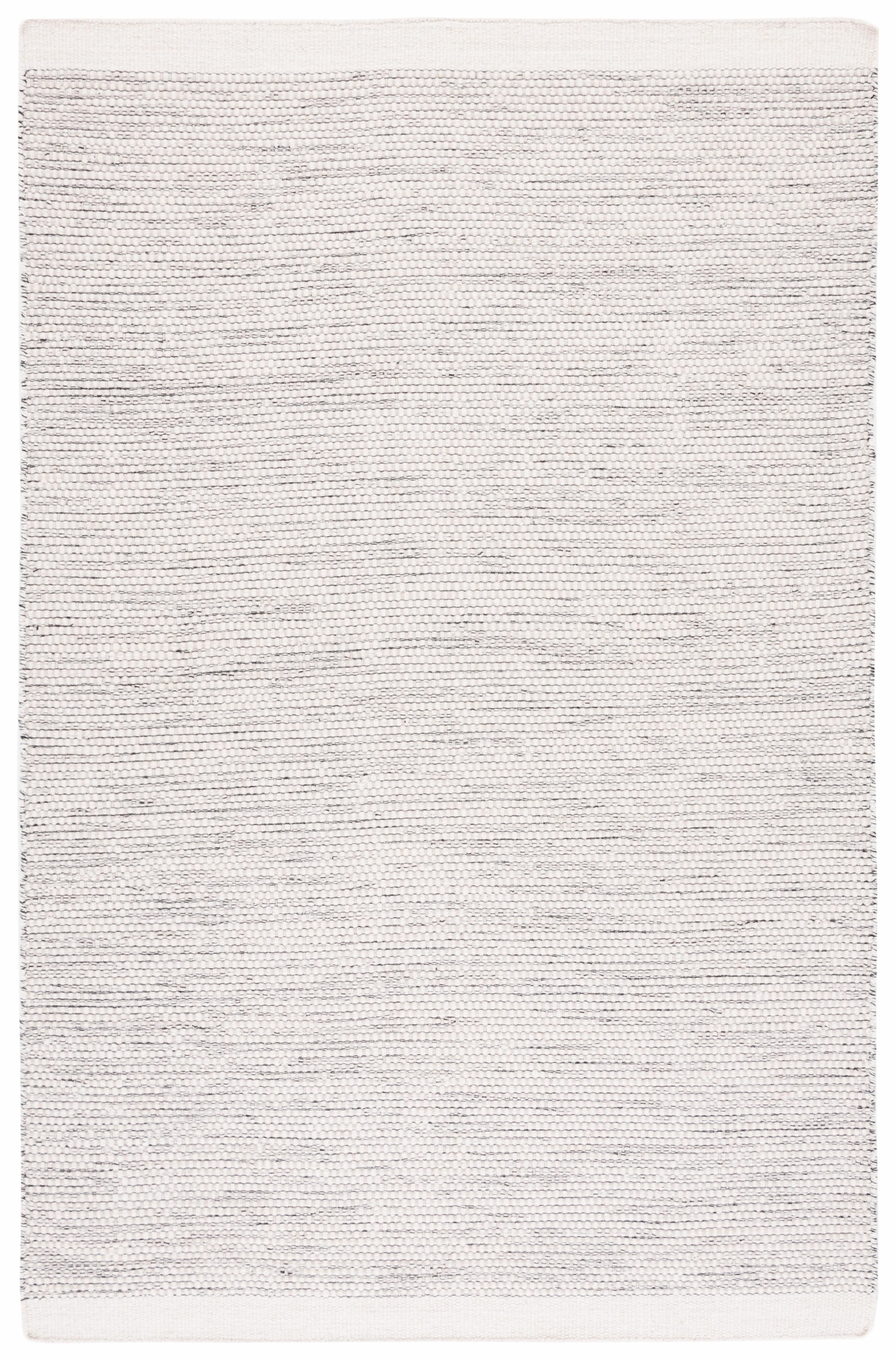 Vermont VRM807 Hand Woven Indoor Area Rug - Ivory/Black - 5'x8' - Safavieh