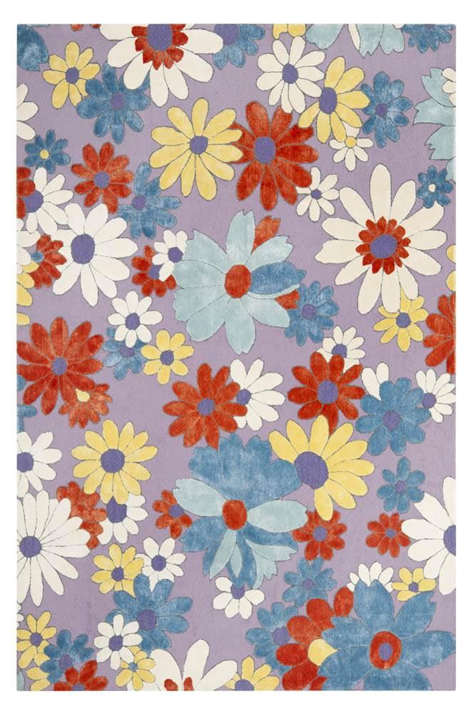 Wilton Hand Tufted Wool & Viscose Floral Rug