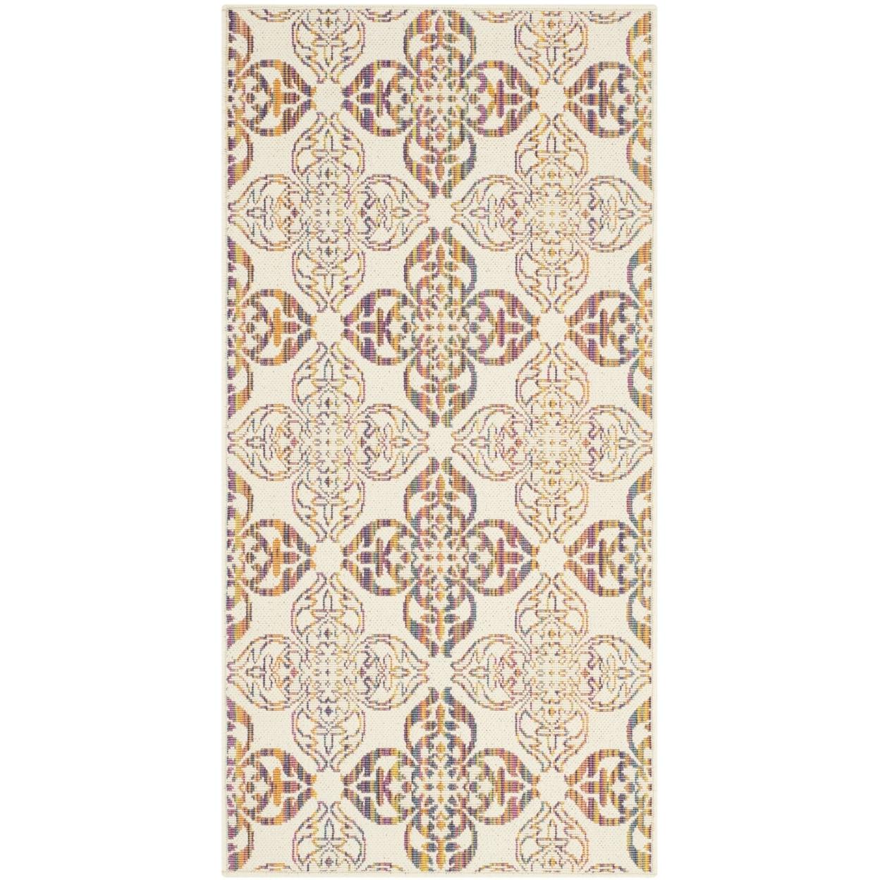 Havana Multicolor Geometric Synthetic Indoor/Outdoor Rug