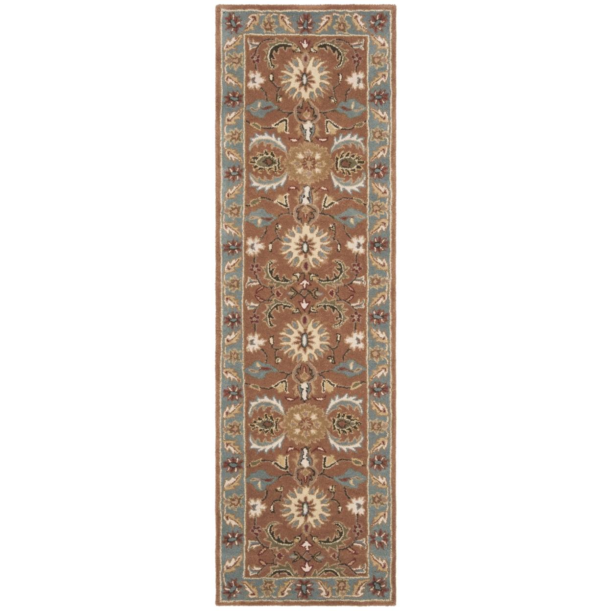 Heritage HG968 Handmade Area Rug - 8'3"x11' - Brown/Blue - Safavieh
