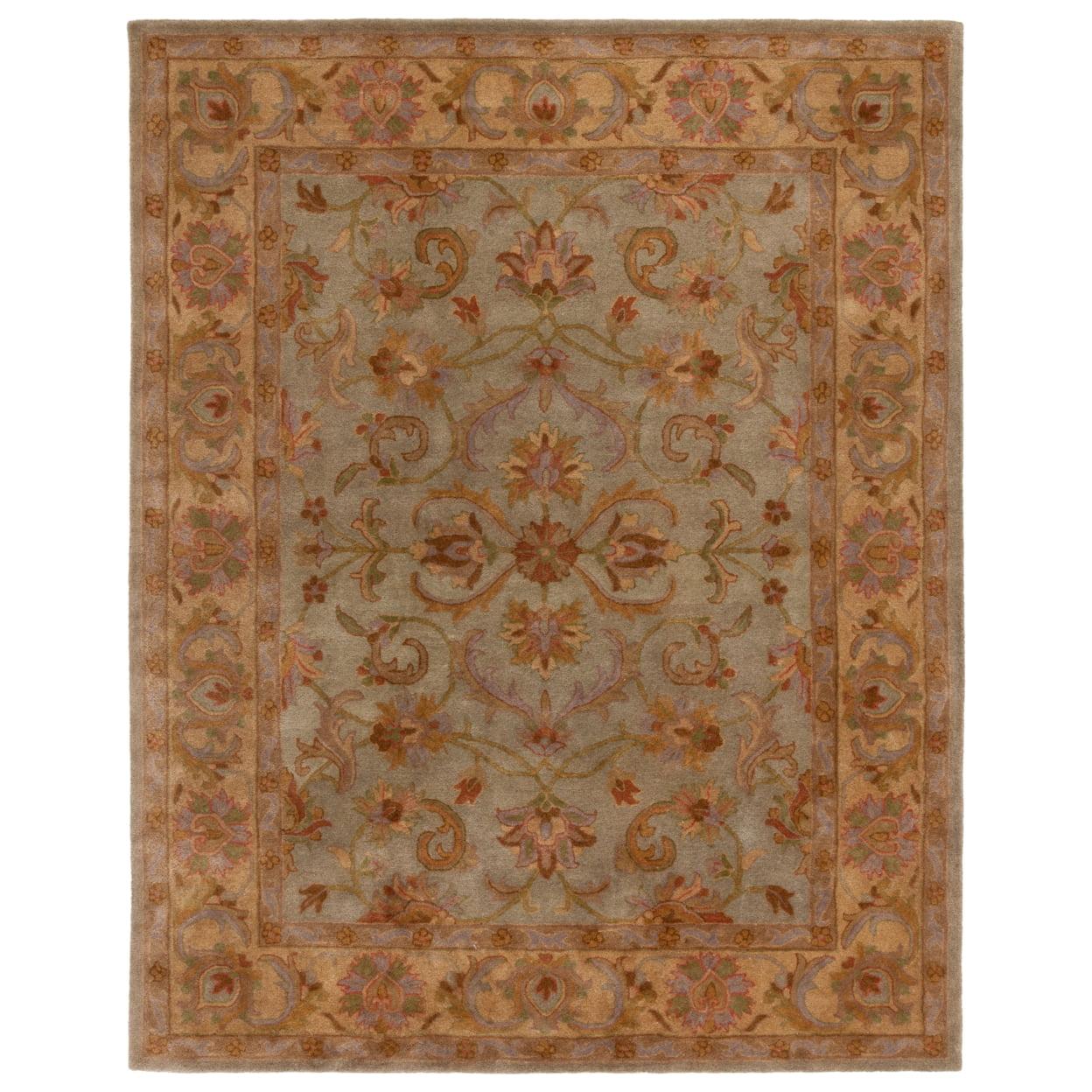 SAFAVIEH Heritage Cheshunt Oriental Wool Area Rug, Green/Gold, 12' x 18'