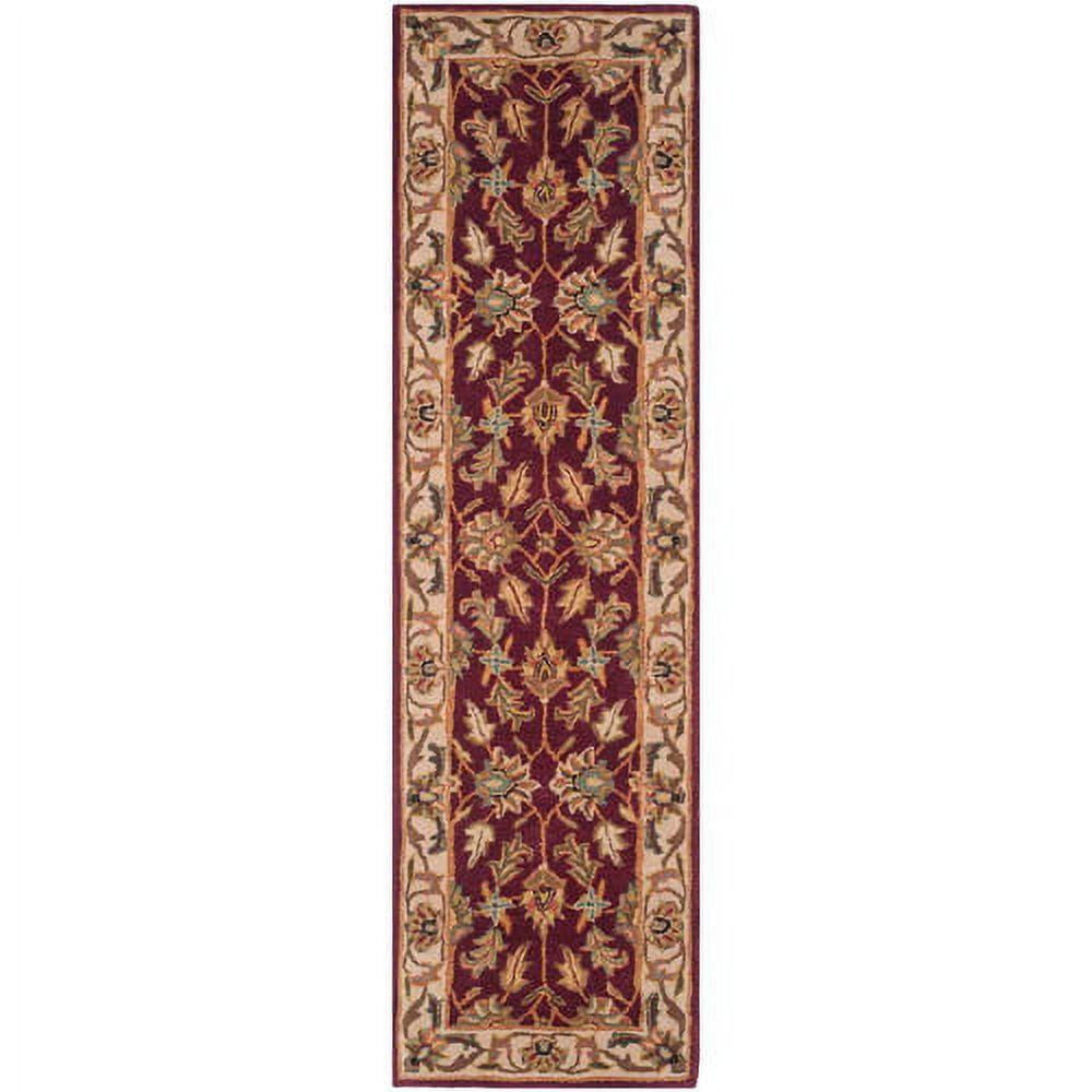 Heritage HG628 Hand Tufted Runner Rug - Red/Ivory - 2'3"x10' - Safavieh.