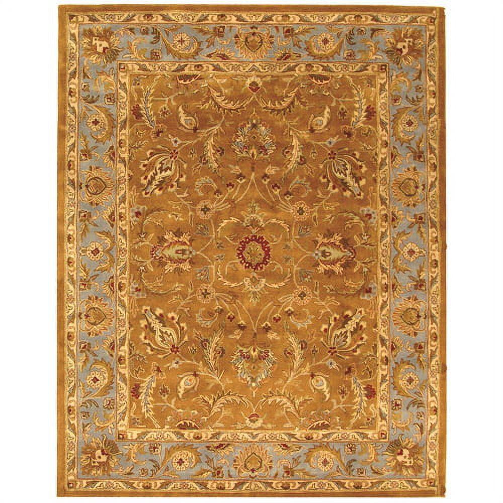Heritage HG812 Hand Tufted Area Rug - Brown/Blue - 7'6"x9'6" - Safavieh.
