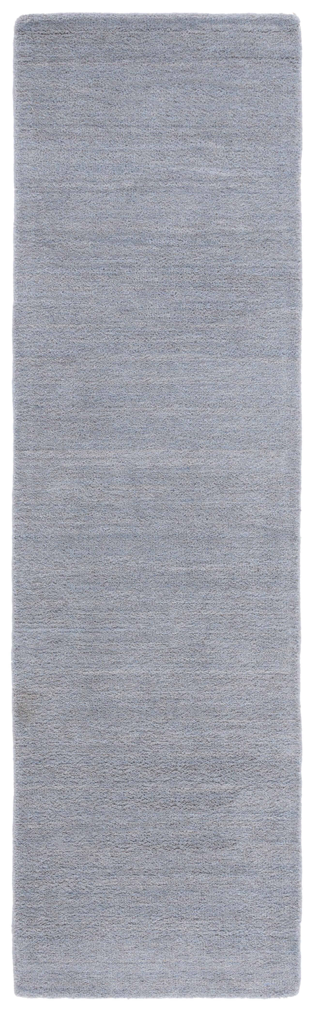 SAFAVIEH Himalaya Rachelle Solid Wool Runner Rug, Grey, 2'3" x 10'