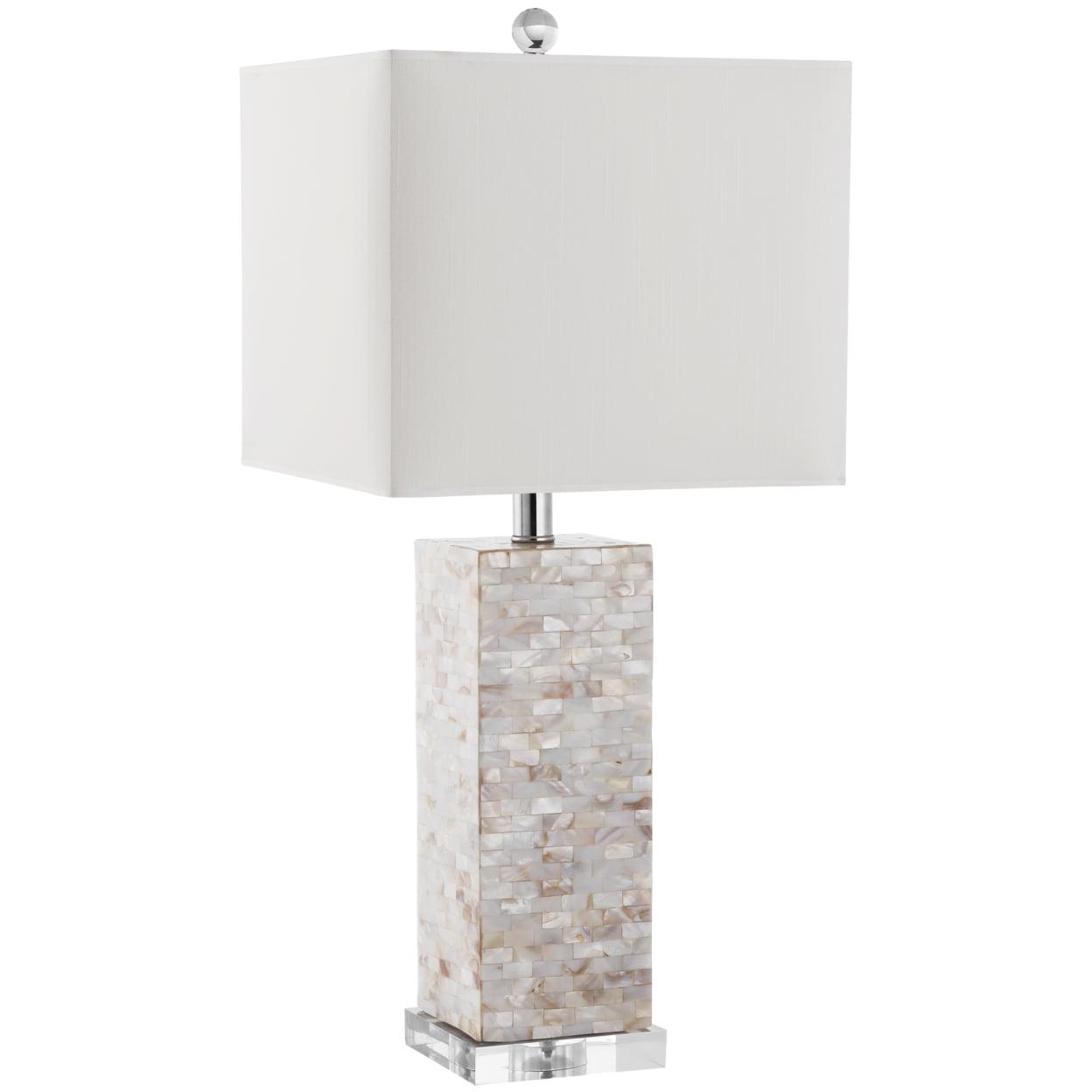 Homer Coastal Shell 26-inch Cream Table Lamp