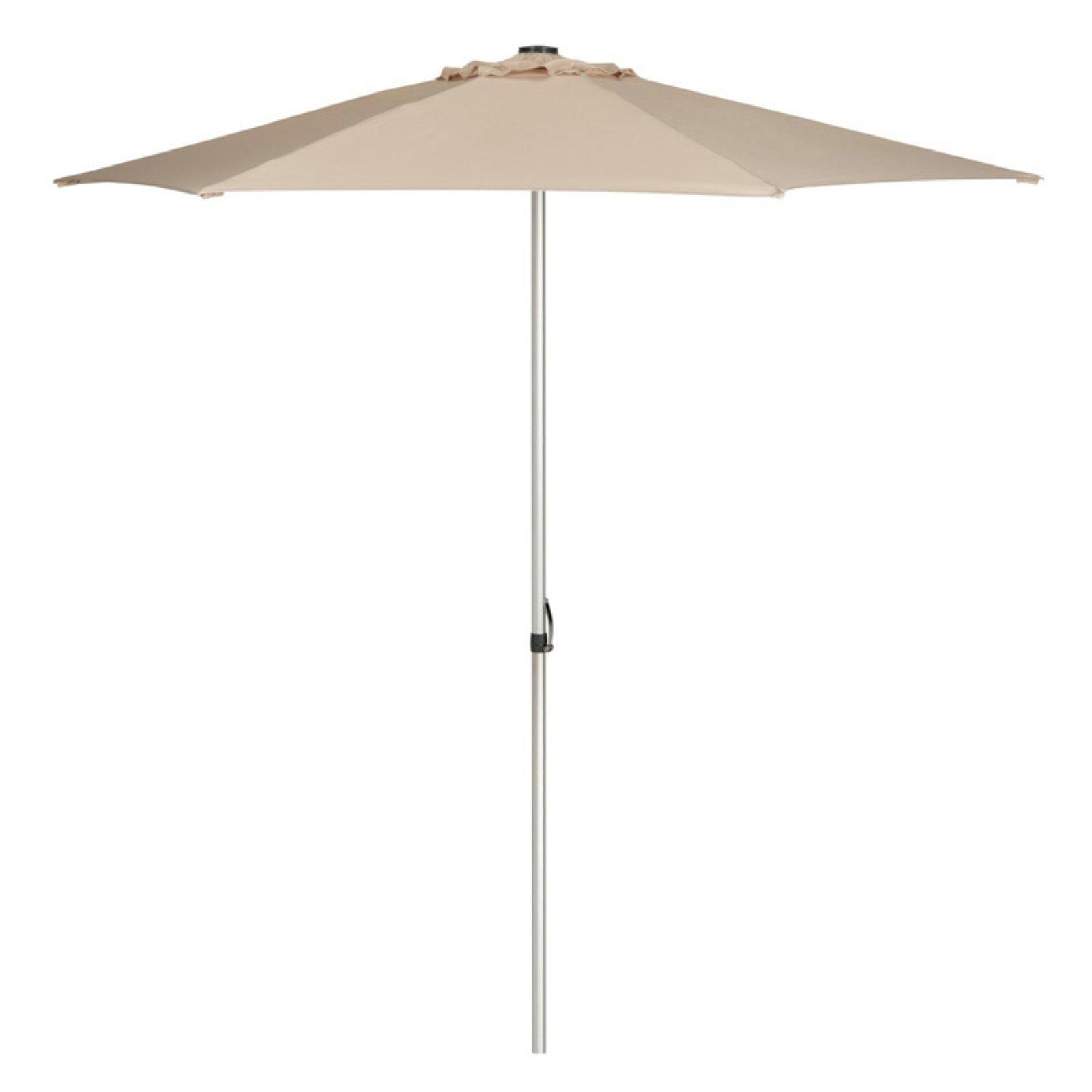 UV Resistant Hurst 9 Ft Easy Glide Market Umbrella - PAT8002 - Beige - Safavieh