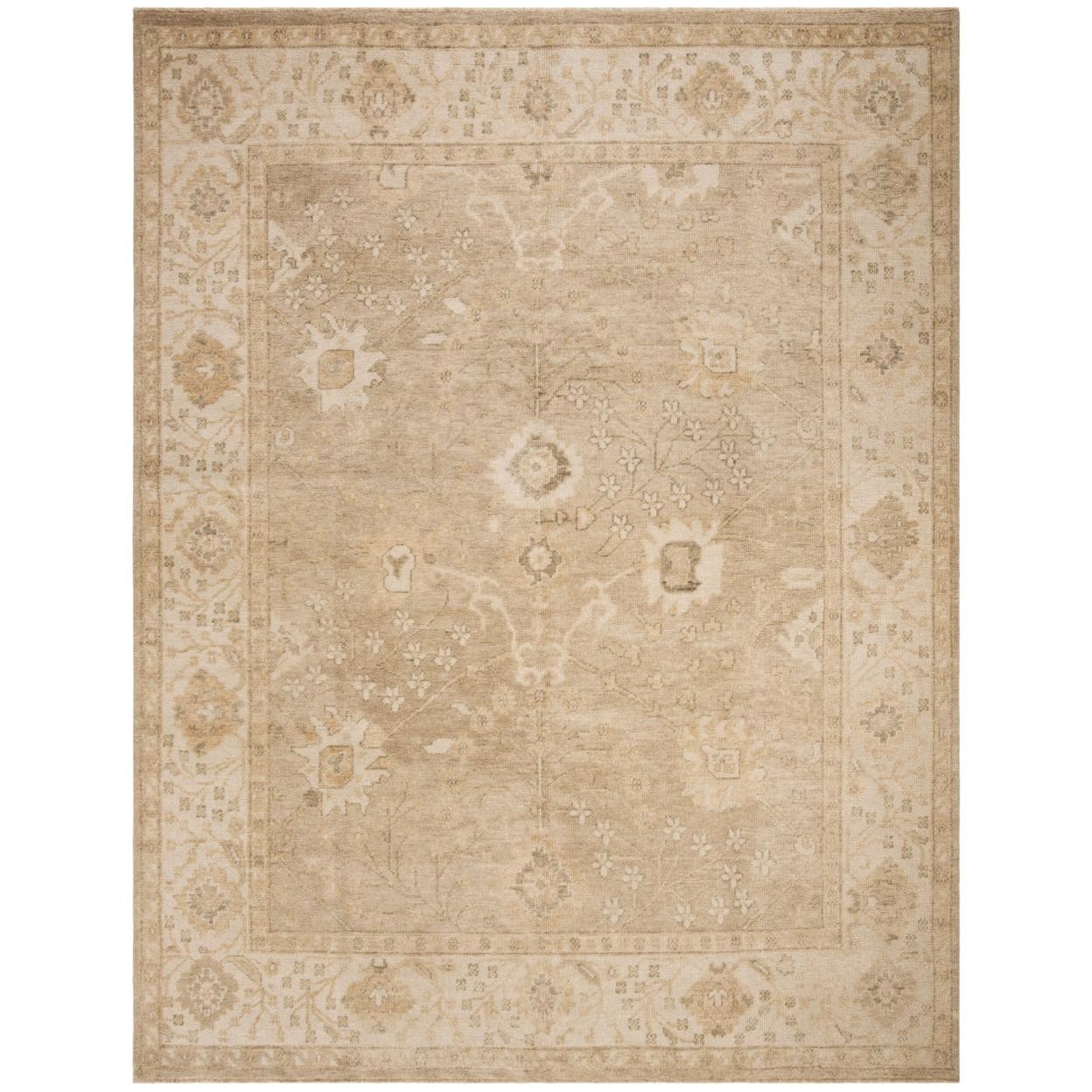 Izmir IZM134 Hand Knotted Area Rug - Gold/Ivory - 6'x9' - Safavieh