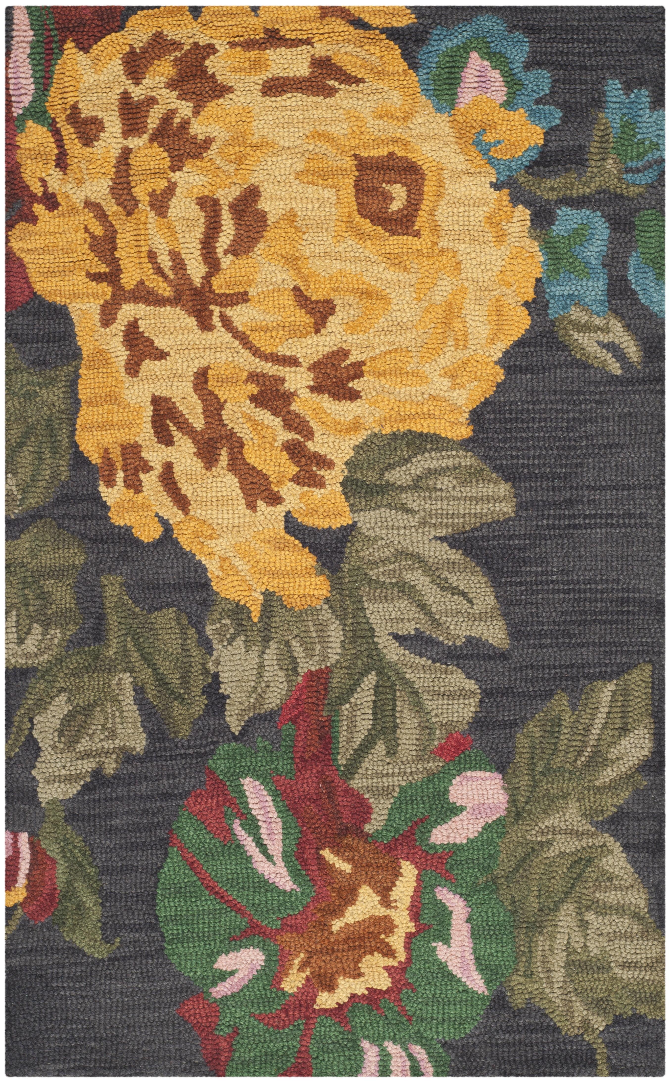 Arber Hand Tufted Wool Floral Rug