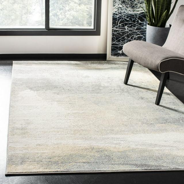 Jasper JSP114 Power Loomed Area Rug - Grey/Gold - 4'x6' - Safavieh.