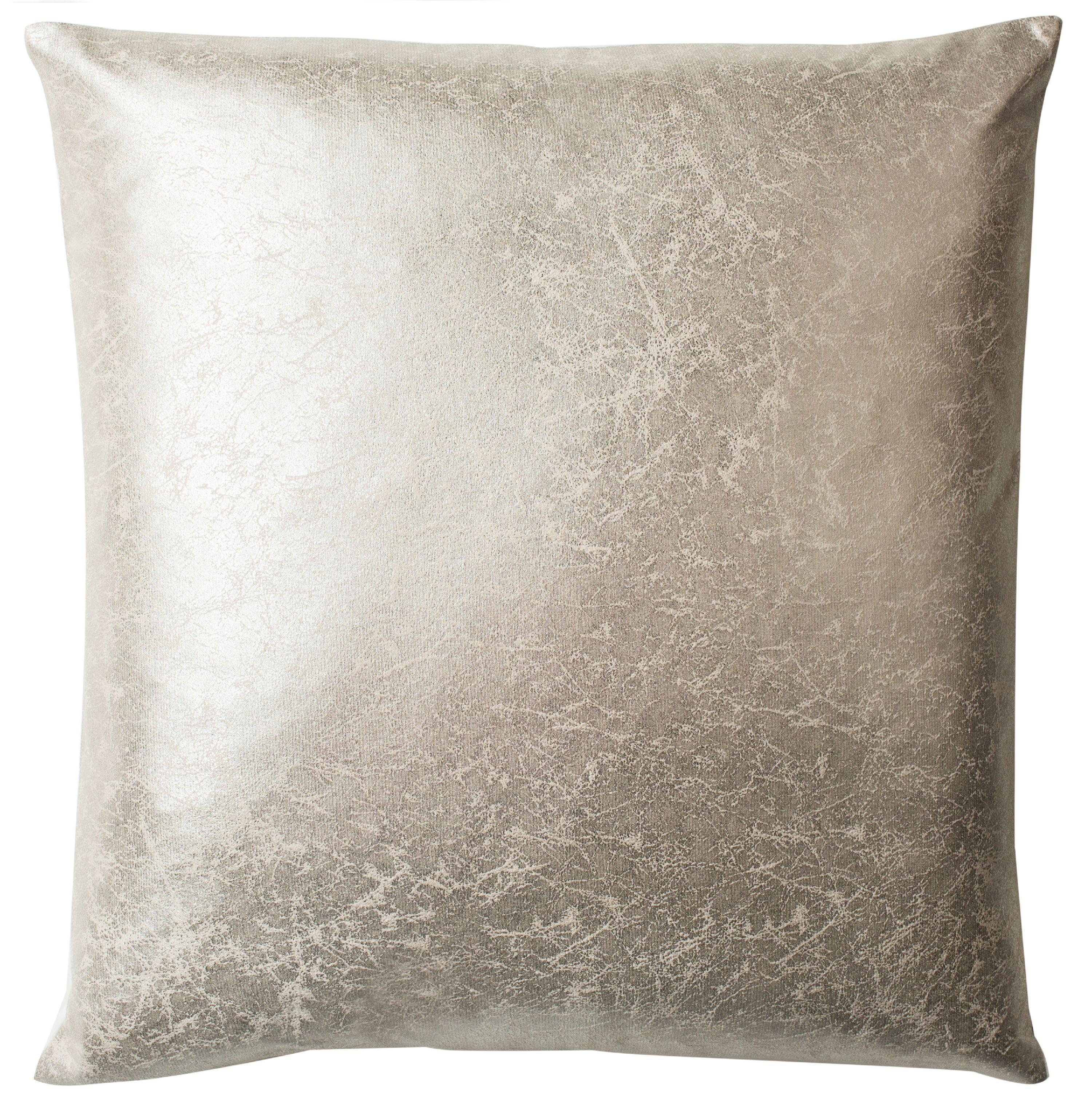 Jaxon Frost Gray 20" Square Throw Pillow