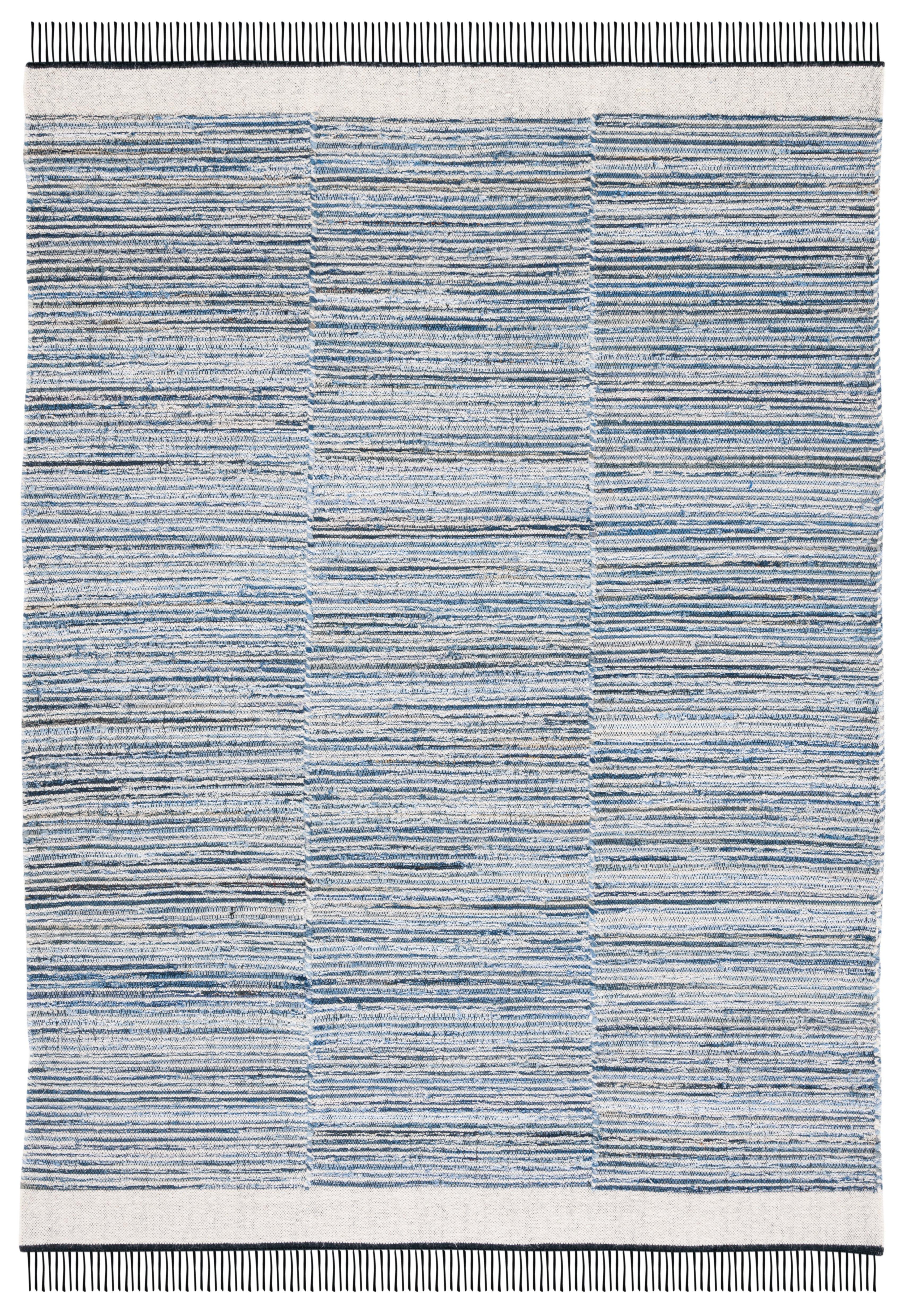 Kilim KLM310 Hand Woven Area Rug - Blue/Ivory - 3'x5' - Safavieh.