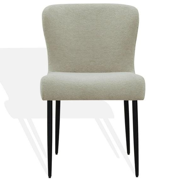 Joss & Main Estrella Boucle And Metal Legs Dining Chair