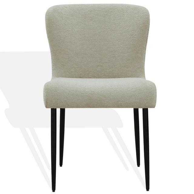 Joss & Main Estrella Boucle And Metal Legs Dining Chair
