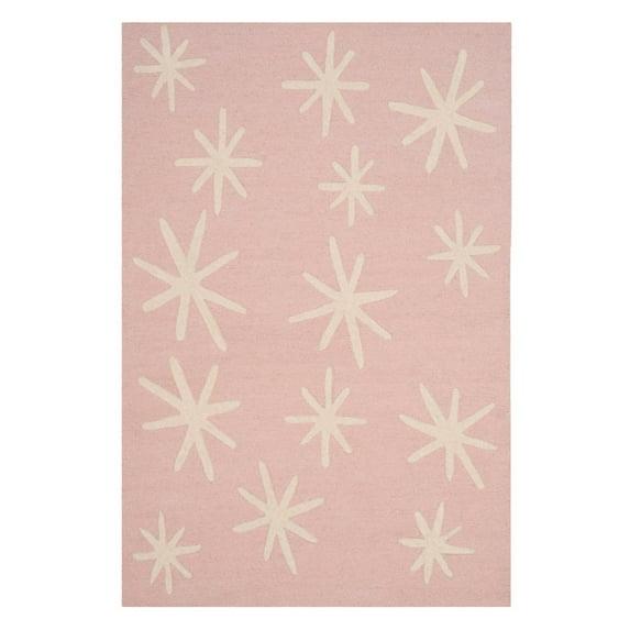 Safavieh Kids SFK908 Hand Tufted Area Rug - Pink/Ivory - 5' round - Safavieh.