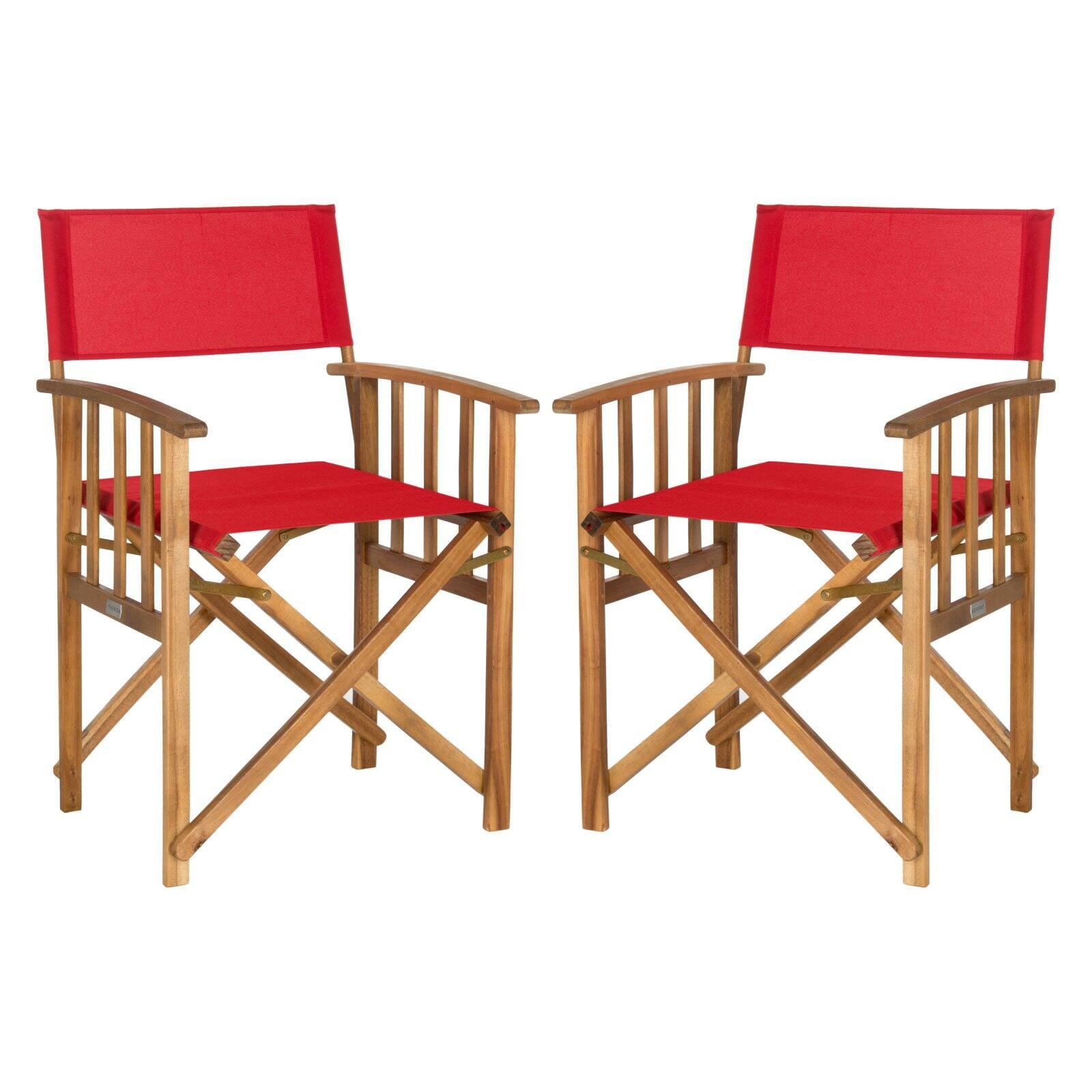 Highland Dunes Woodacre Wood Outdoor Folding Dining Armchair (Set of 2)
