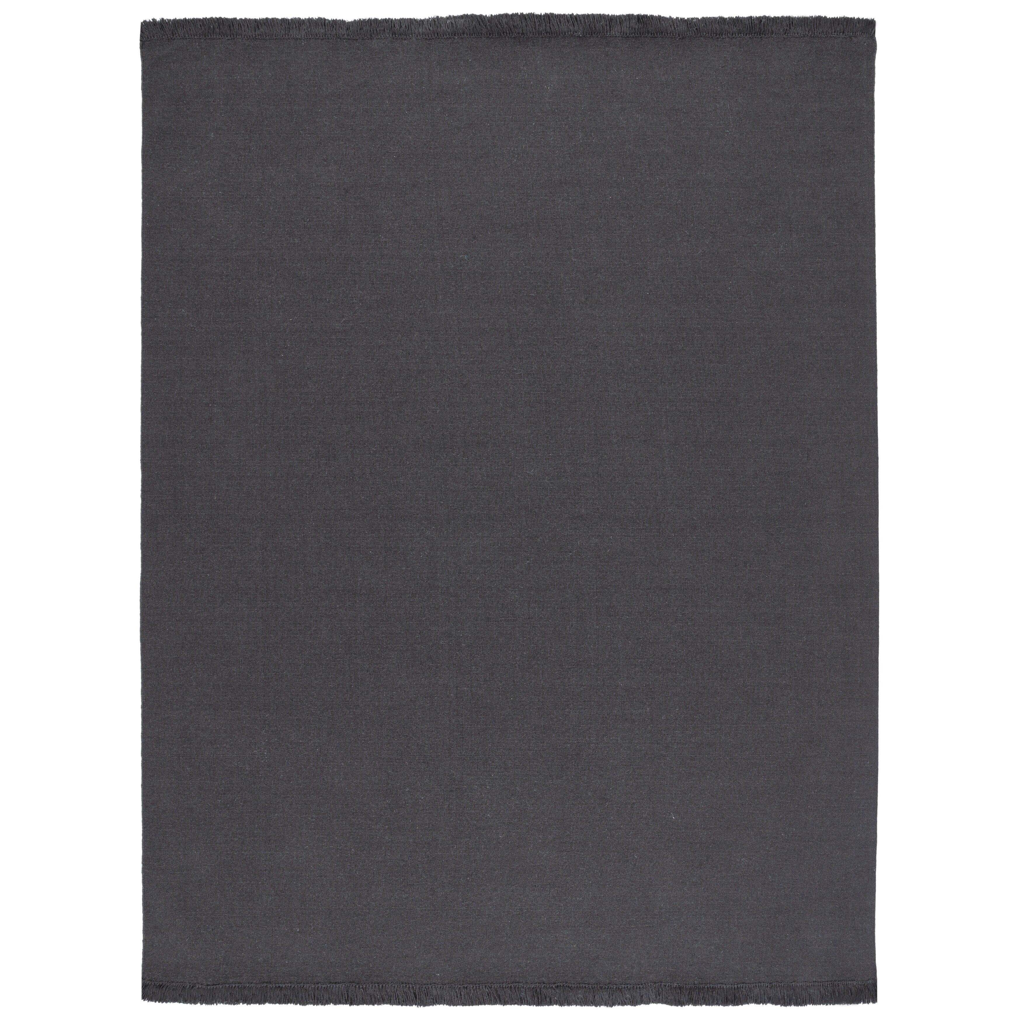 Lauren Ralph Lauren Glenville Hand Loomed, 90% Wool, 10% Cotton, Charcoal Area Rug