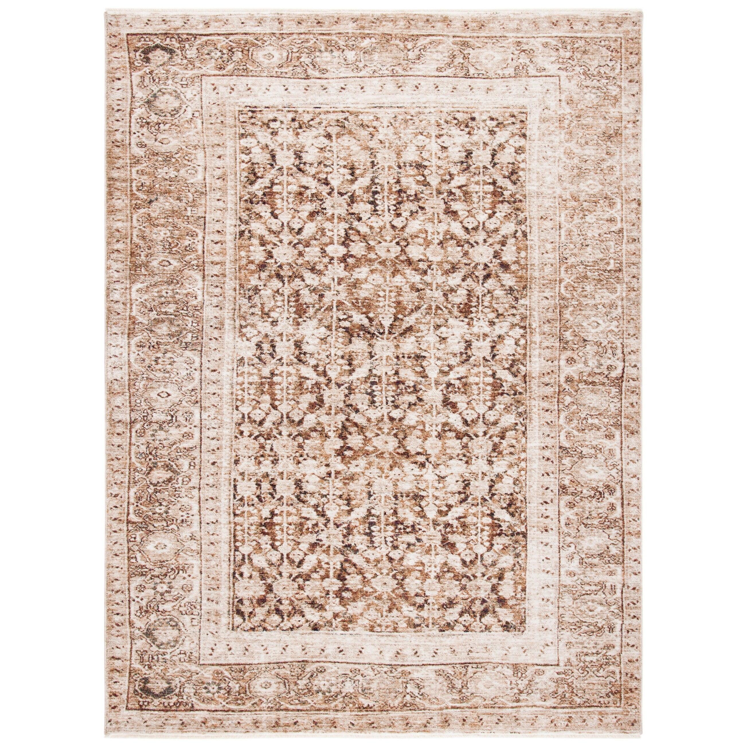 Hand-Knotted Synthetic Gray Area Rug 8'9" x 11'9" - Stain-Resistant