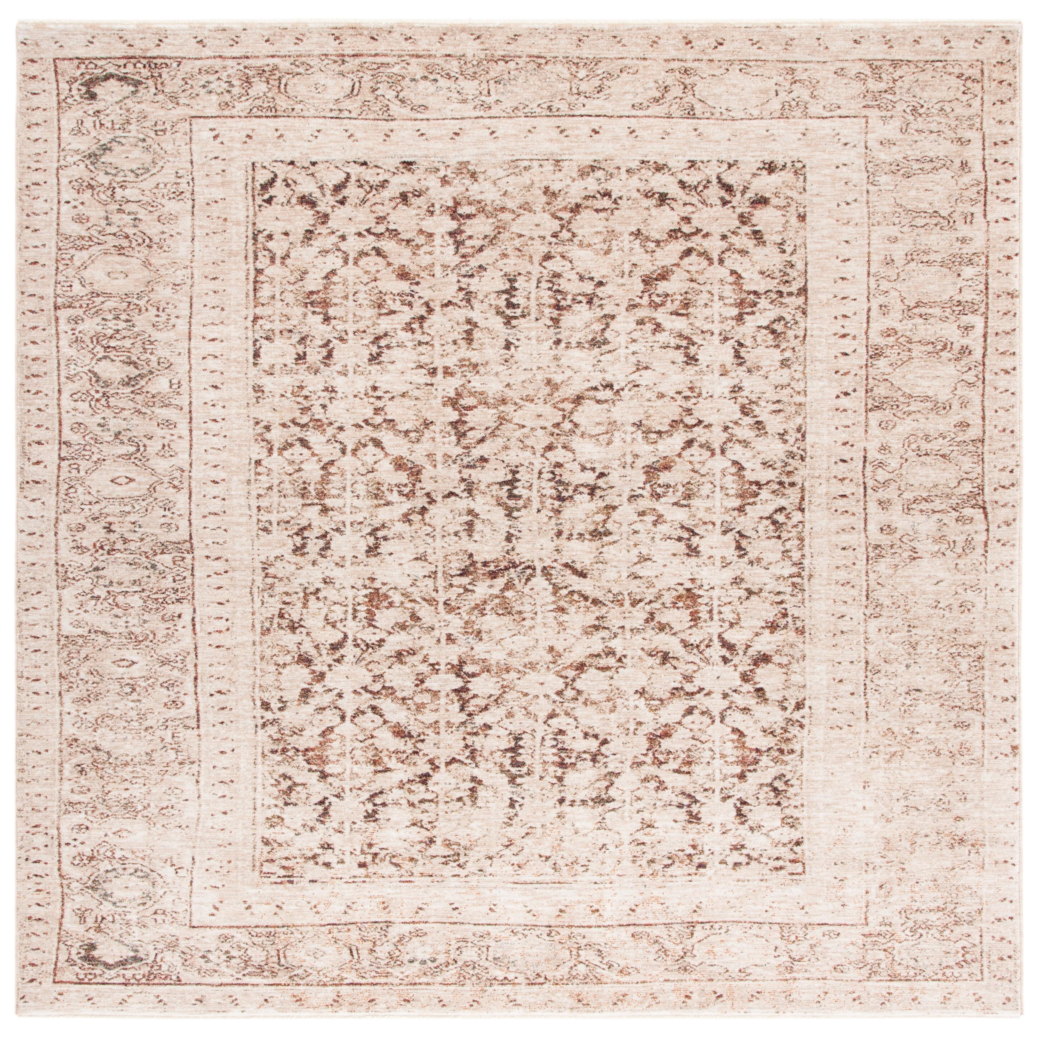 Ralph Lauren Caleb Power Loomed, Polyester Pile, Light Rust / Beige Area Rug