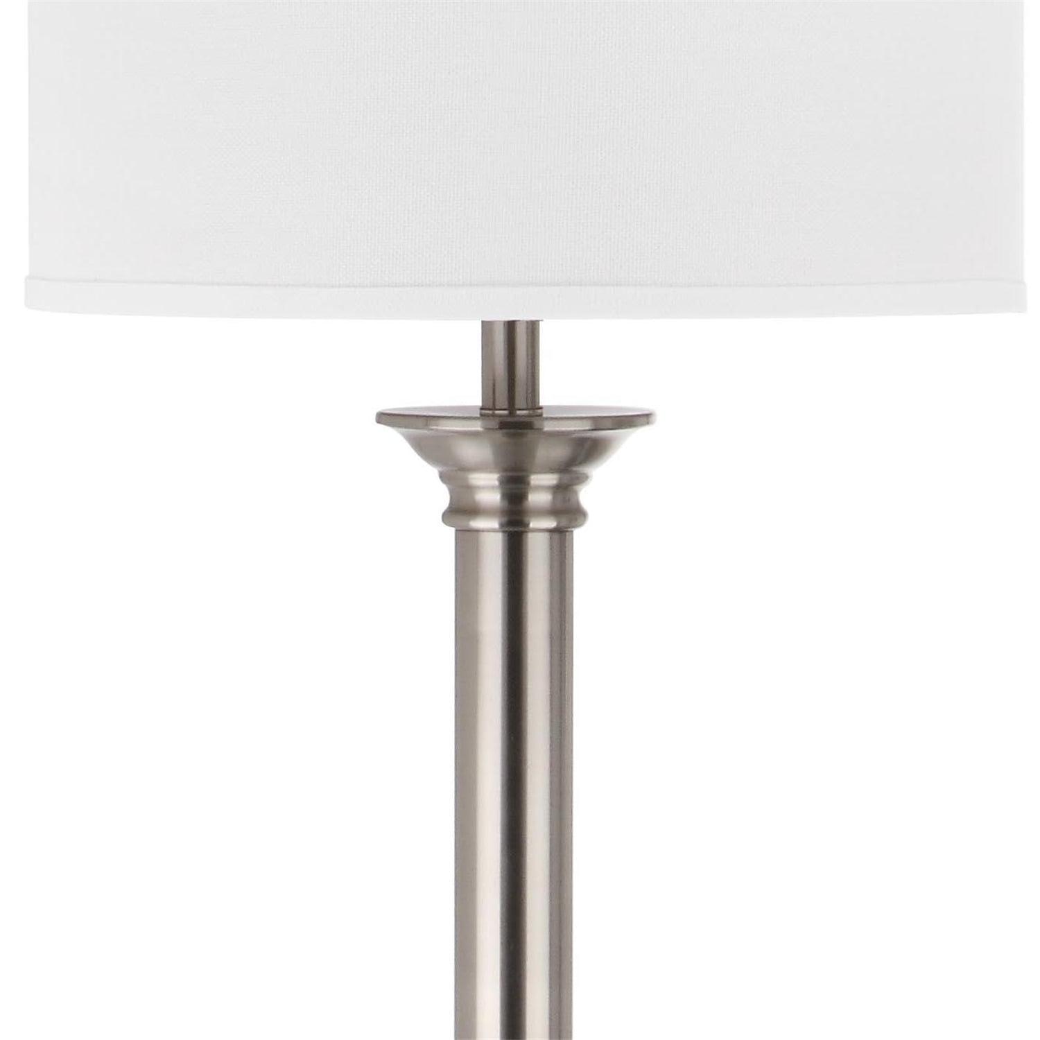 Livia 60 Inch H Floor Lamp - Nickel - Safavieh