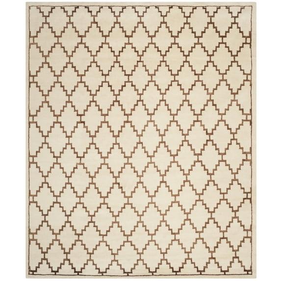 Safavieh Mosaic Hand Knotted Wool And Viscose Geometric Rug
