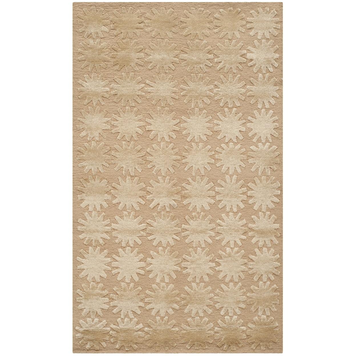 Hand Knotted Geometric Rug