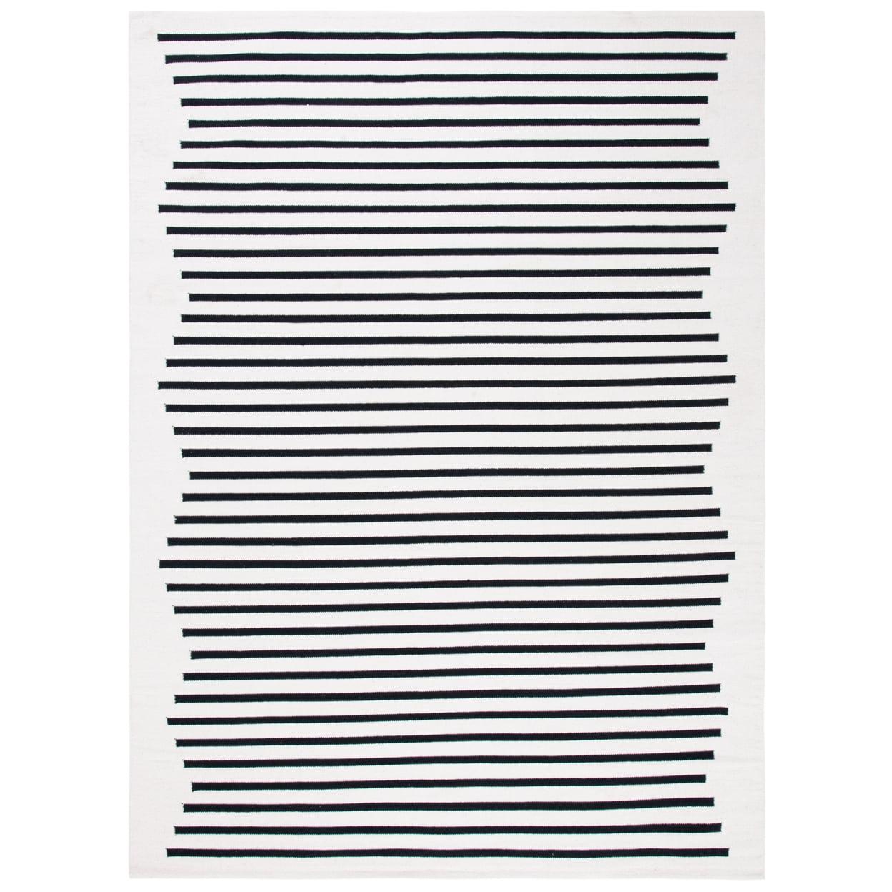 Montauk MTK313 Hand Woven Indoor Area Rug - Ivory/Black - 8'x10' - Safavieh