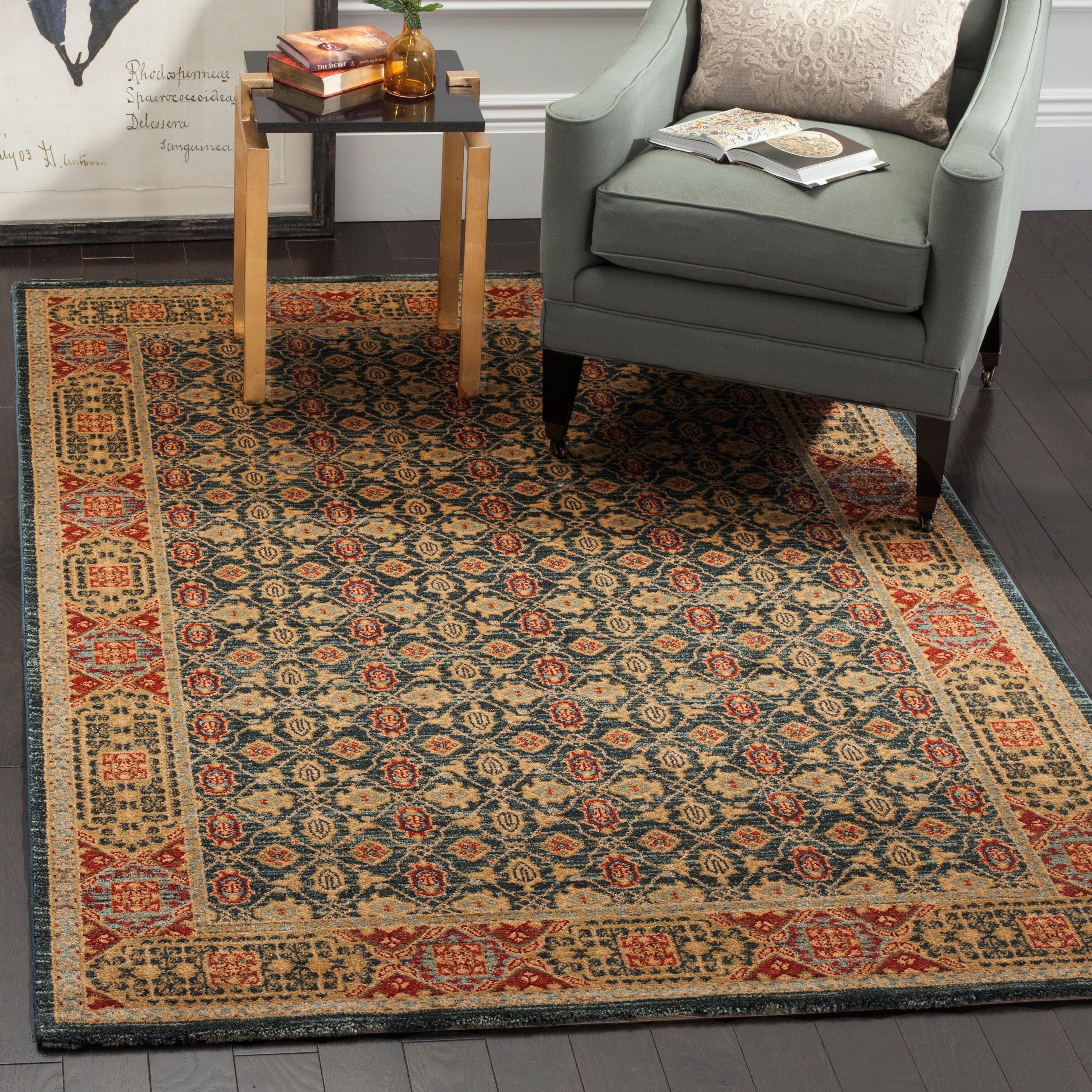 Mahal MAH623 Power Loomed Indoor Accent Rug - Light Blue/Red - 3'x5' - Safavieh.