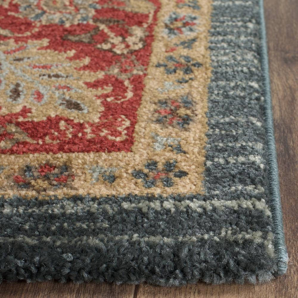 Mahal MAH655 Power Loomed Indoor Area Rug - Navy/Red - 4'x5'7" - Safavieh.